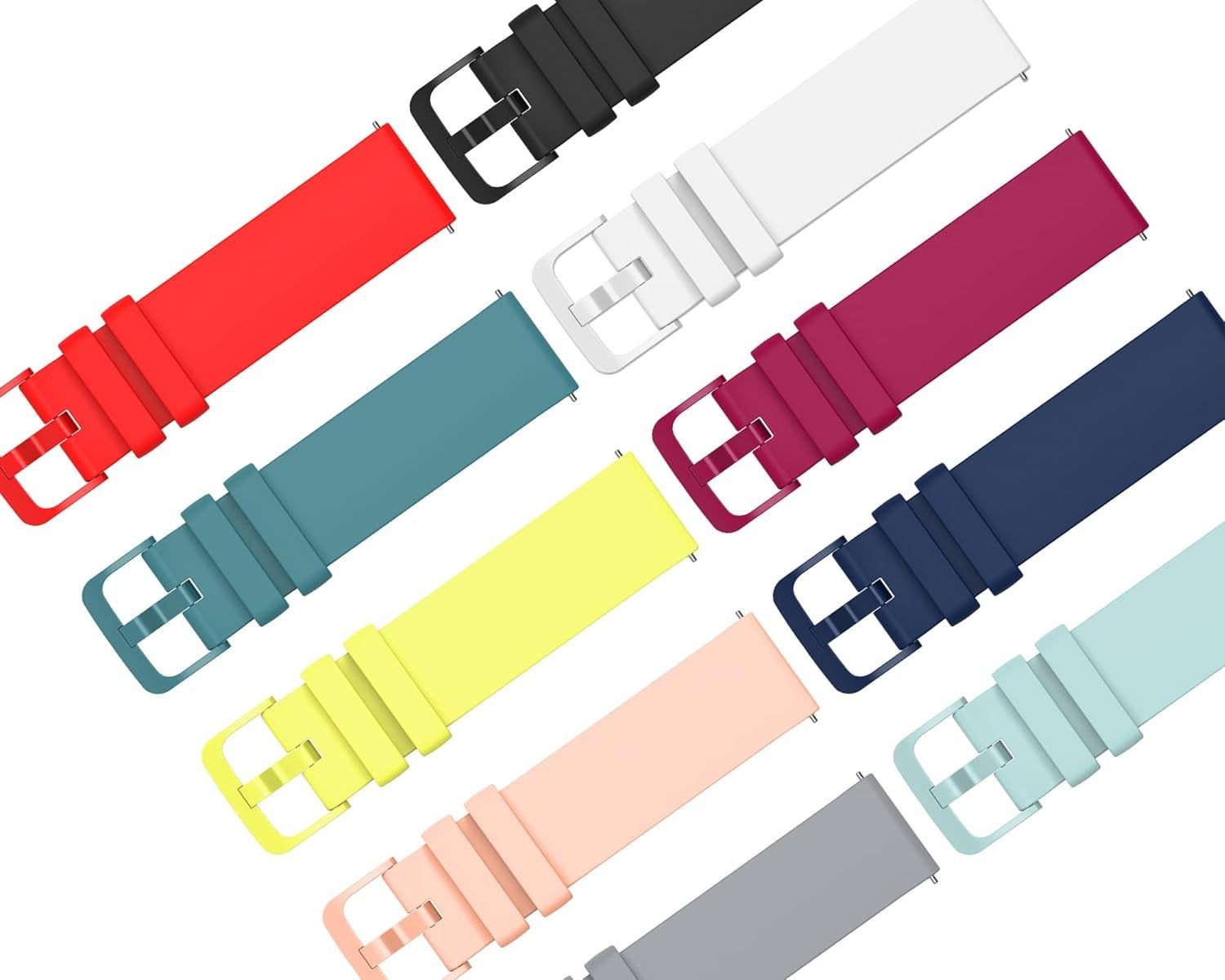 18mm Soft Silicone Bands for EGQINR H31 Smartwatch – Comfortable Strap Options