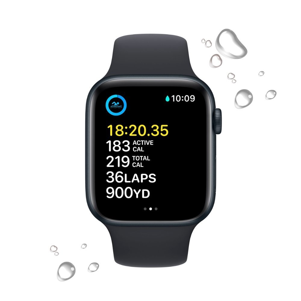 Apple Watch Series SE 2nd Gen GPS+LTE 44mm Midnight Aluminum Case & Sport Band
