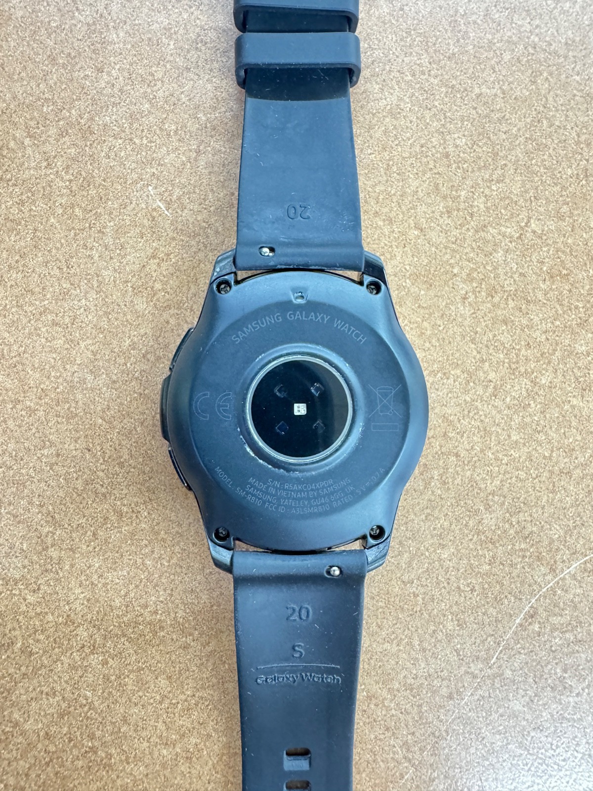 Samsung Galaxy Watch SM-R810 42mm Midnight Black Case Classic Buckle Onyx Black