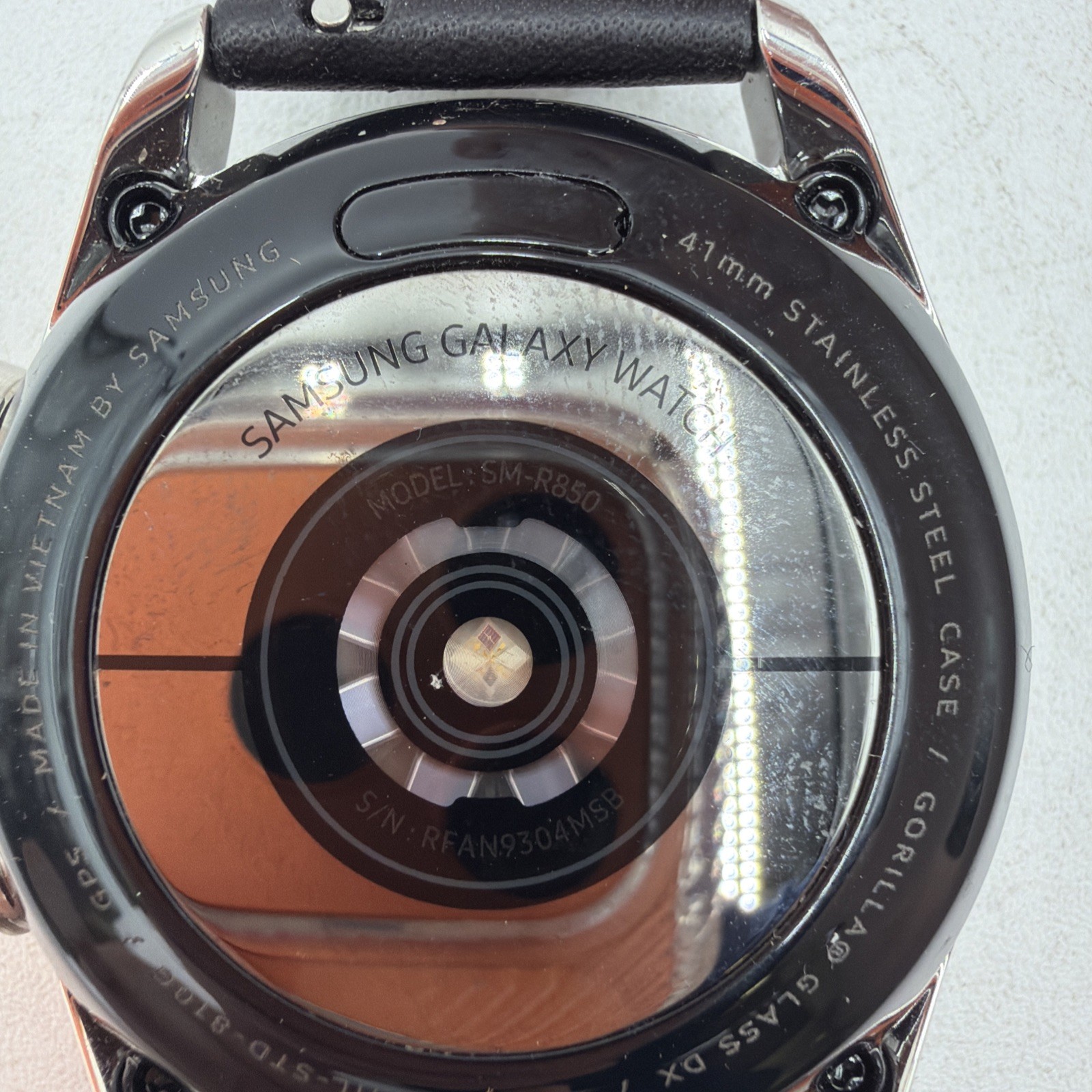 Samsung Galaxy Watch3 SM-R850 41mm Stainless Steel Black Leather GPS Tested