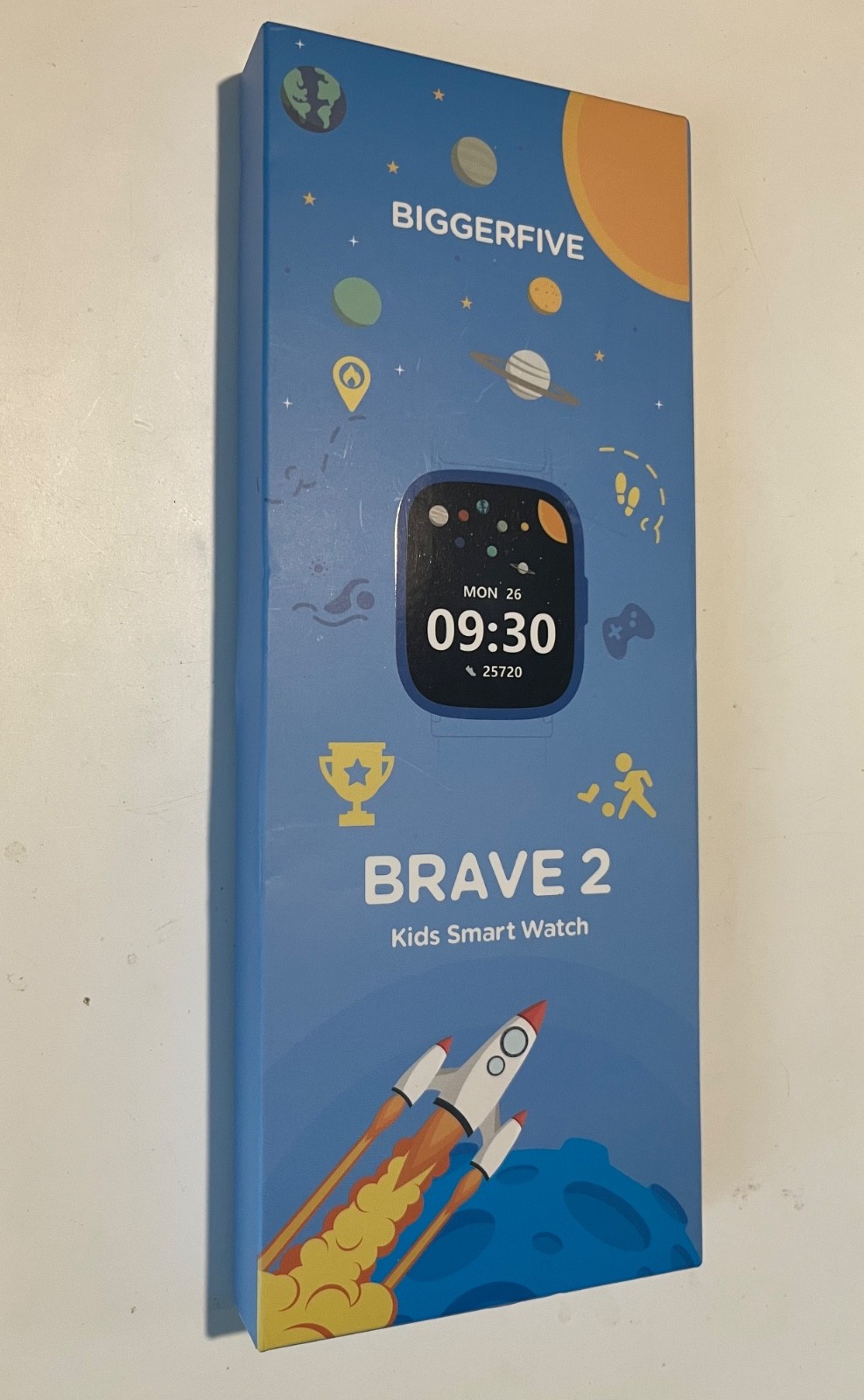 BIGGERFIVE Smart Watch for Kids Fitness Tracker Watch with Rainbow strap