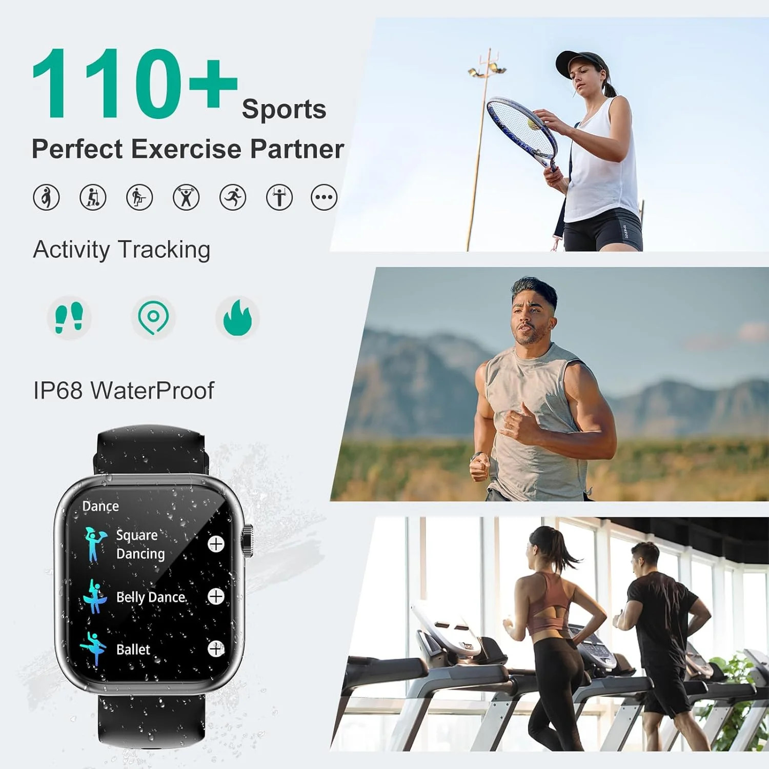 Smart Watch Answer/Make a Call Bluetooth Smart Watch for IOS Android Men’S and W