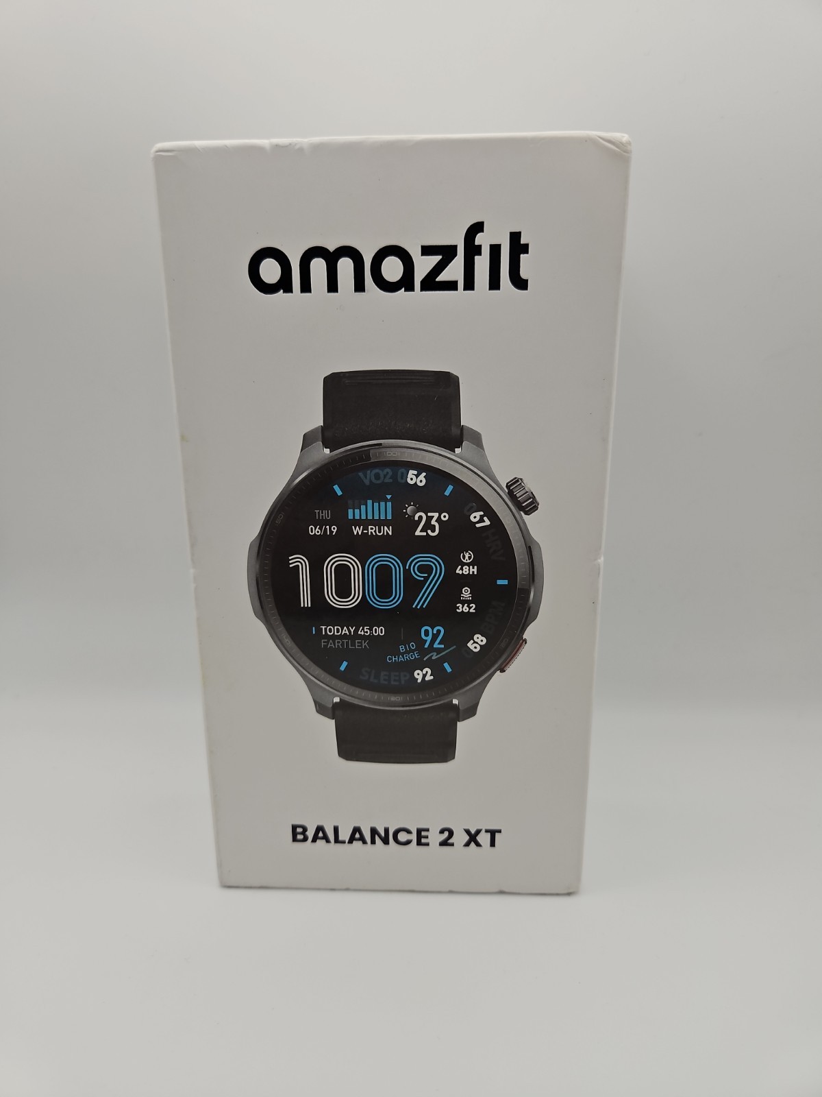 Amazfit – Balance 2 XT Smartwatch 47mm Silicone – Gray / Black – New J