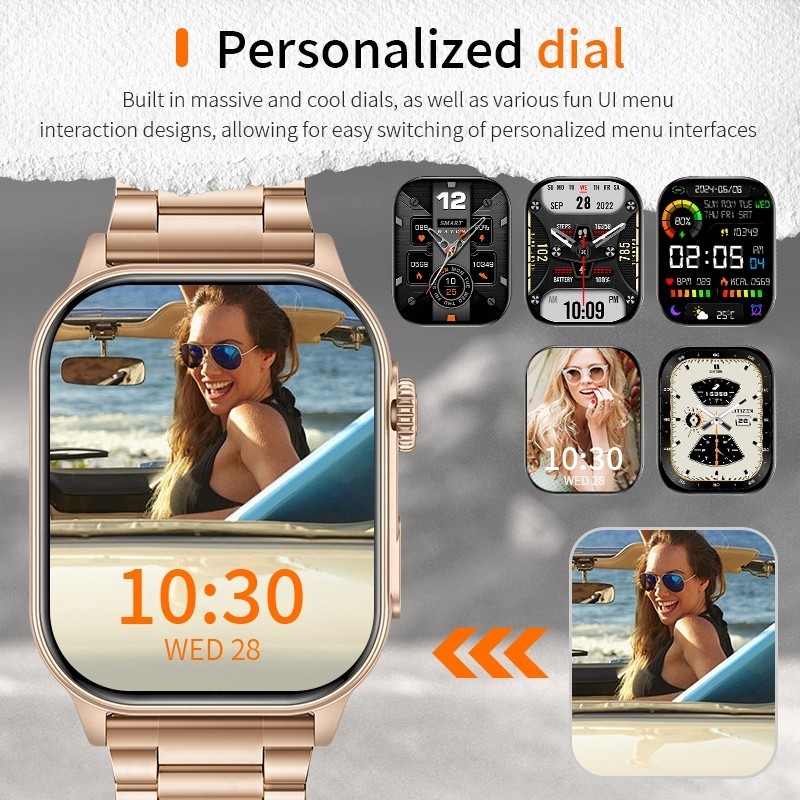 Smart Watch Men Women Bluetooth Answer/Make Call Heart Rate Fitness Waterproof