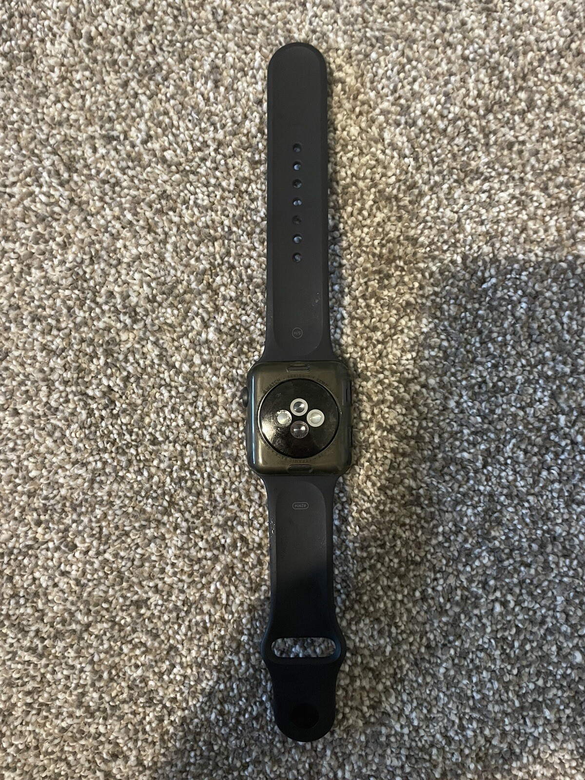 Apple MTF32LLA Watch Series 3gps 42 Mm Space Gray Aluminum With Black