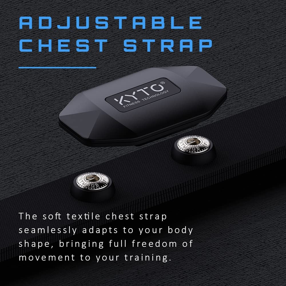Heart Rate Monitor Chest Strap, ANT+/ Bluetooth, Compatible with iOS/Android …