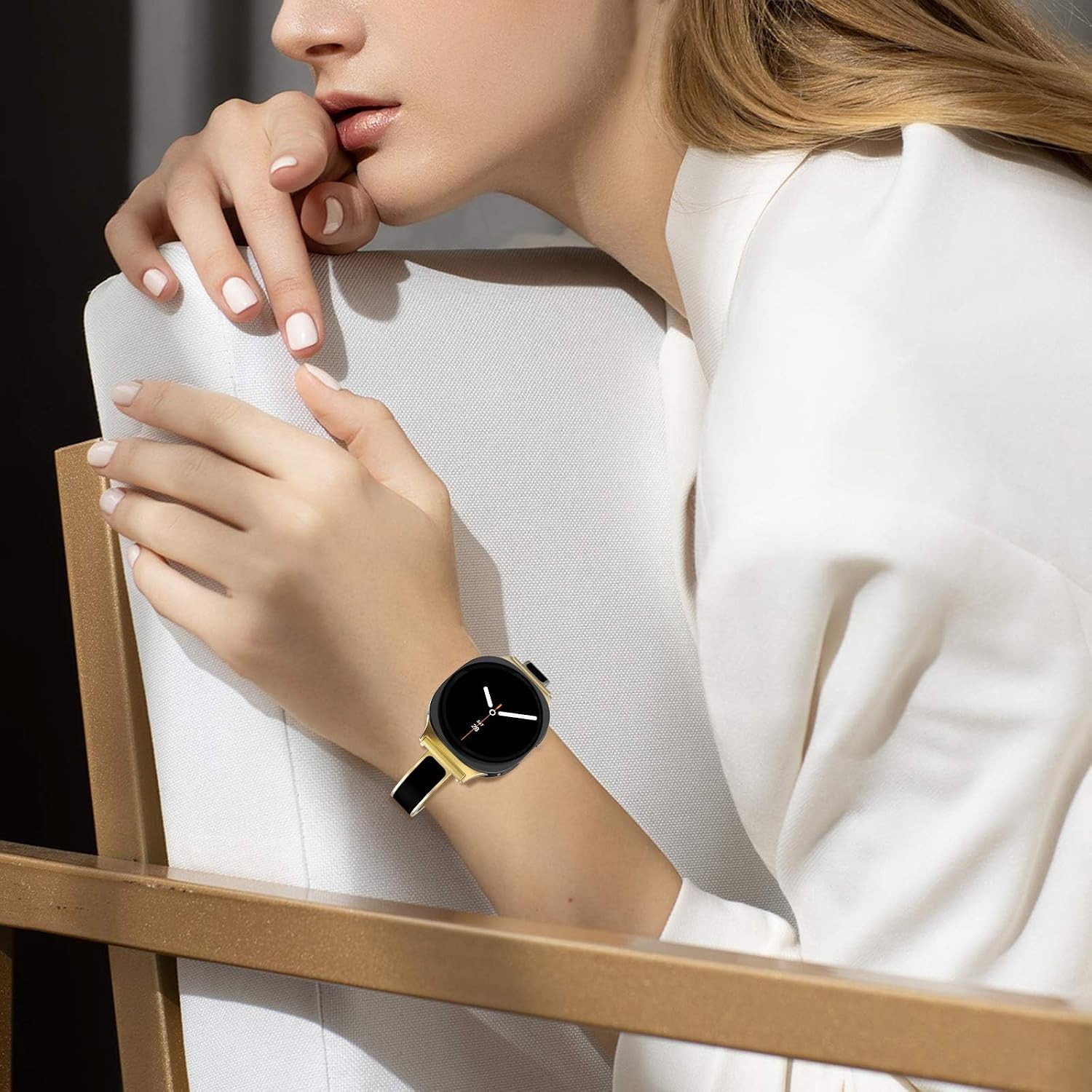 Case For Samsung Galaxy Watch 8/9 40mm 44mm 46mm Slim Metal Bracelet Bangle