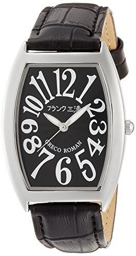 FRANK MIURA Watch, Unit Zero, Leather Strap, Black, FM00K-B NEW