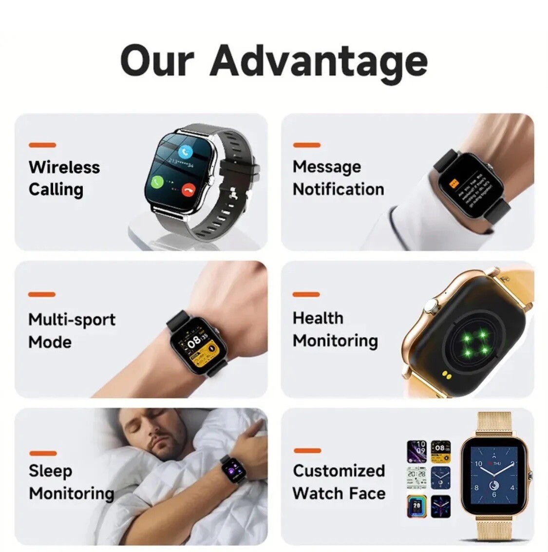 Simson Lab Smart Watch with Fitness Tracker B/P & Heart Monitor- Metallic Black