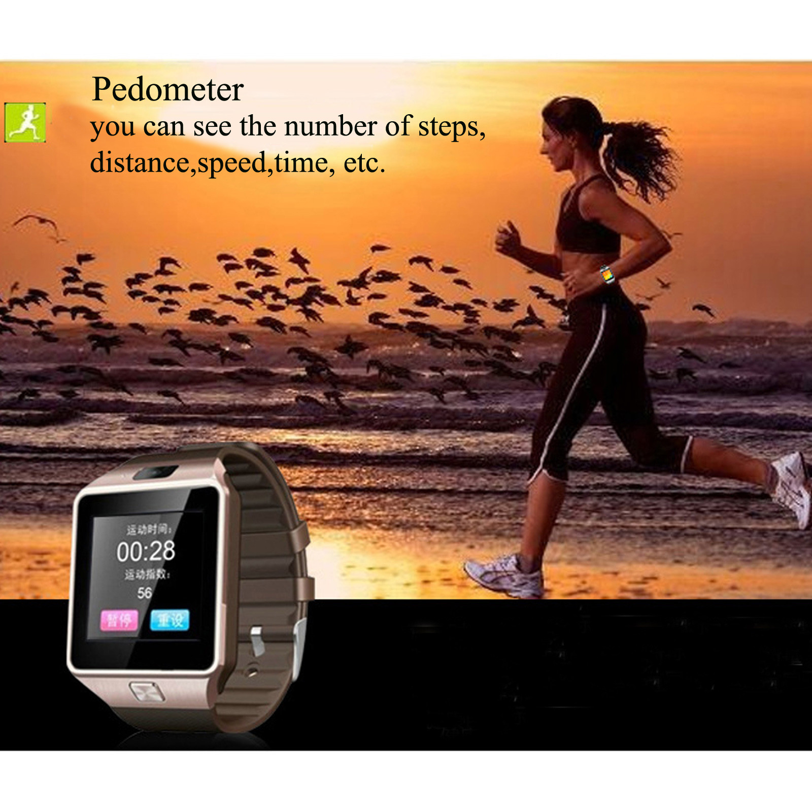 Bluetooth Wrist Smart Watch Phone GSM SIM Unlocked Watch Phone Men Women Watches