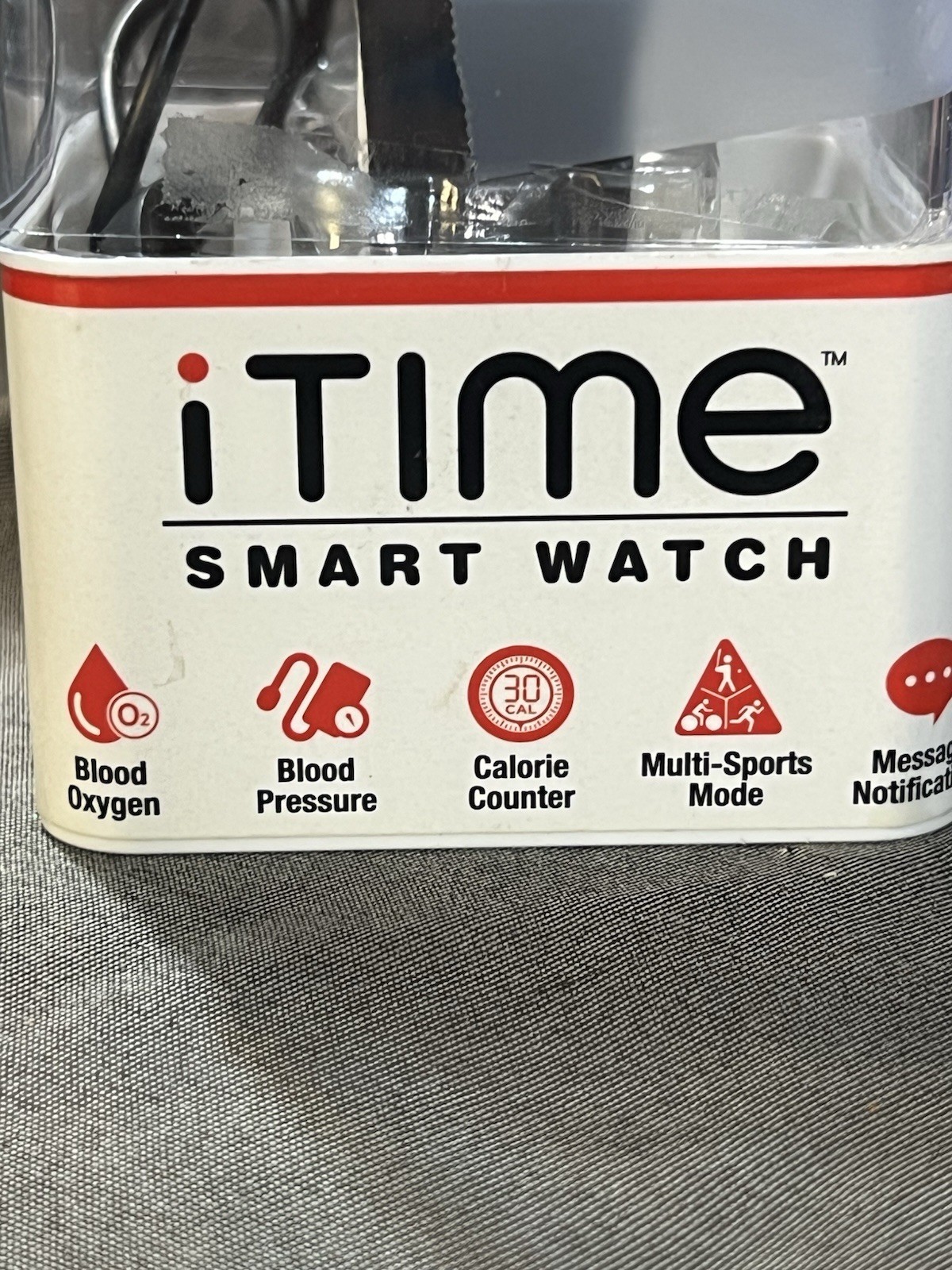 iTIME SMART WATCH MULTIFUNCTION CALL, MESSAGING, BLOOD PRESSURE, HEART (2416)