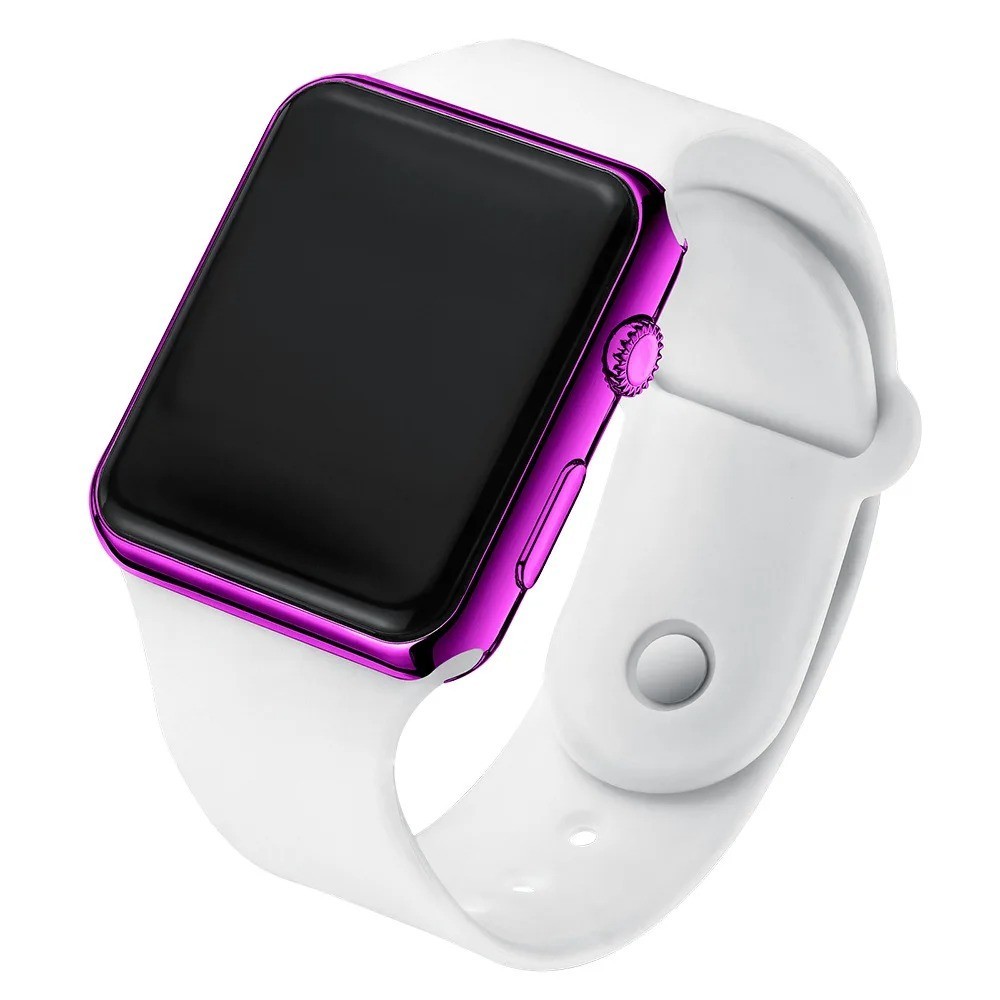 Digital Sports Watch For Men Women LED Waterproof Electronic Silicone Wristband