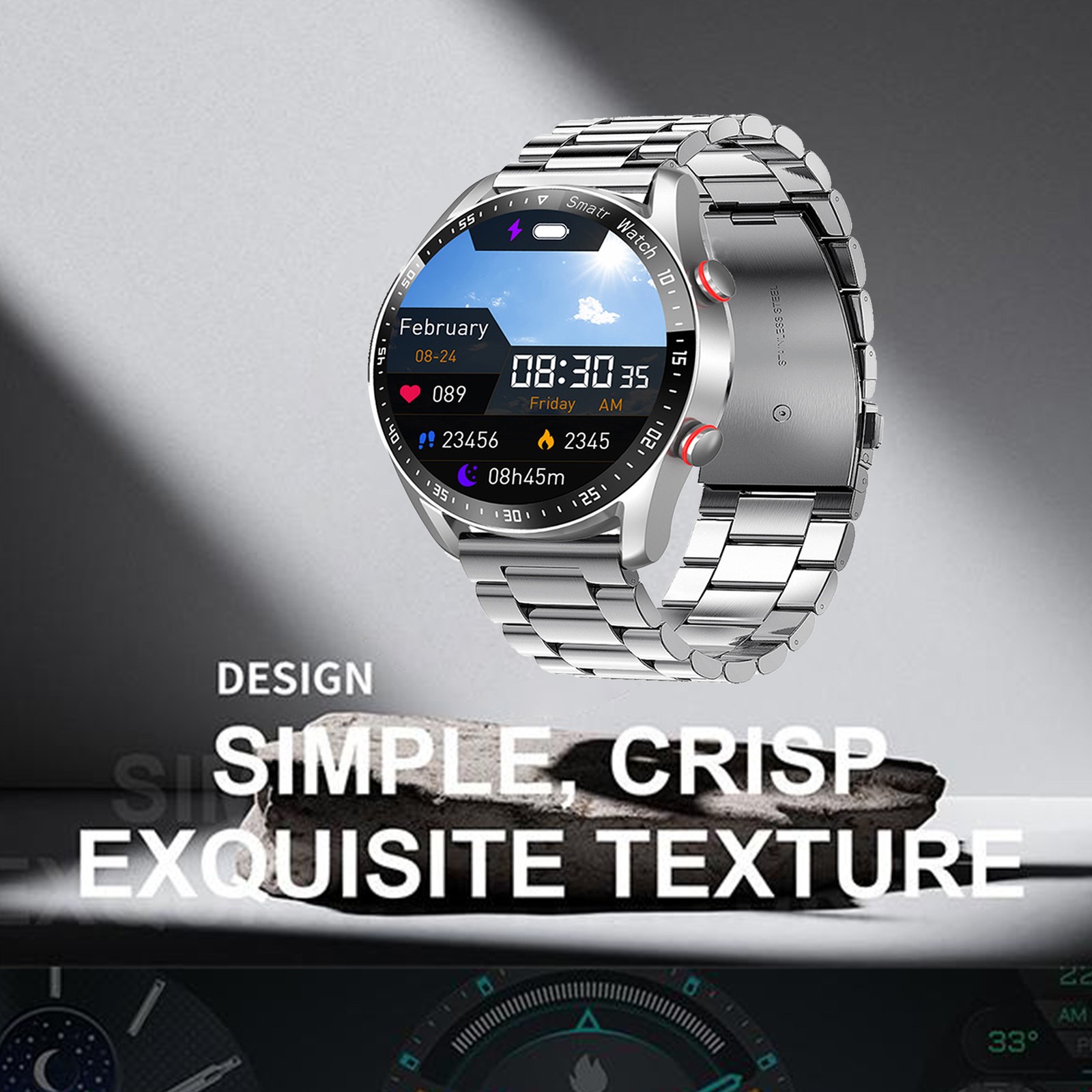 1.52 Inch BT Calling Smart Sport Watch High-Definition Screen For Exercise PYEB