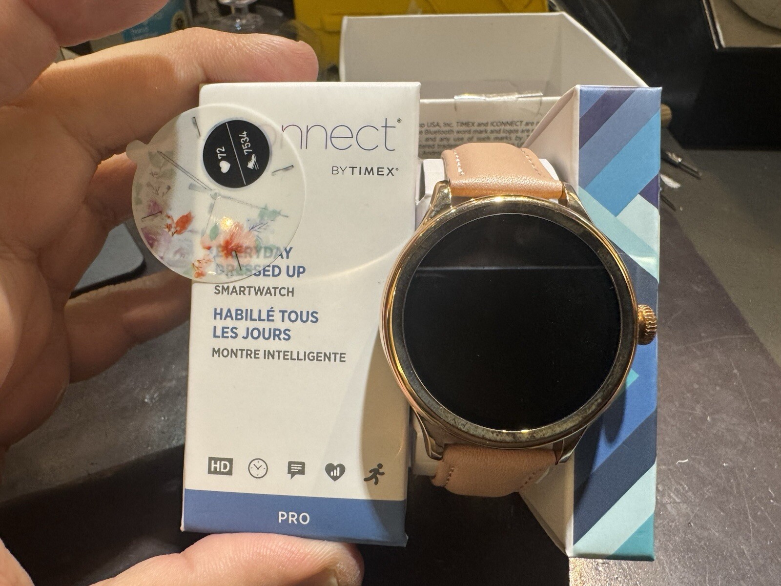 Timex iConnect Pink Digital Display Ladies Smart Watch TW2U32600