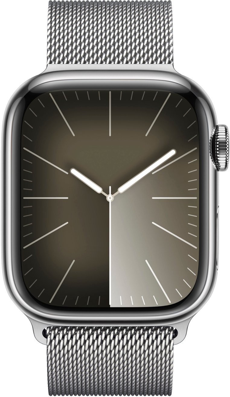 Apple Watch Series 9 (GPS + Cellular) 41mm – Silver Stainless Steel Case &