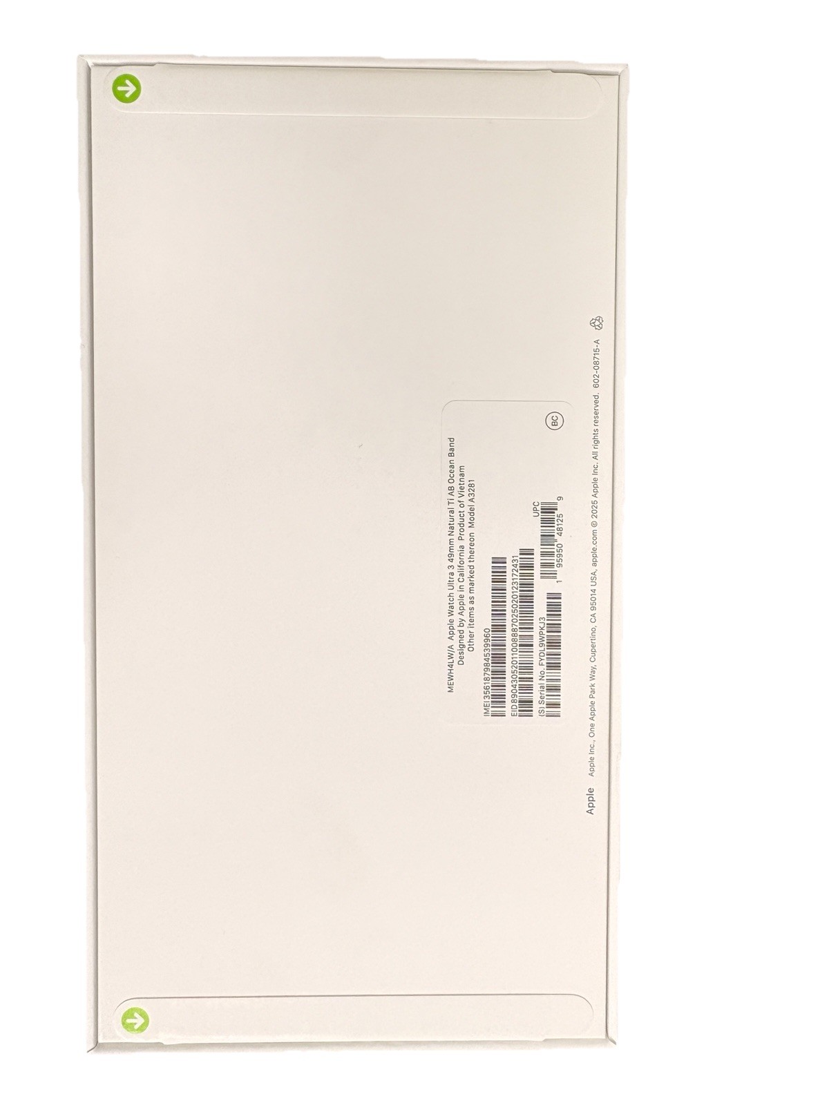 apple watch ultra 3 49mm a3281 / MEWH4LW/A