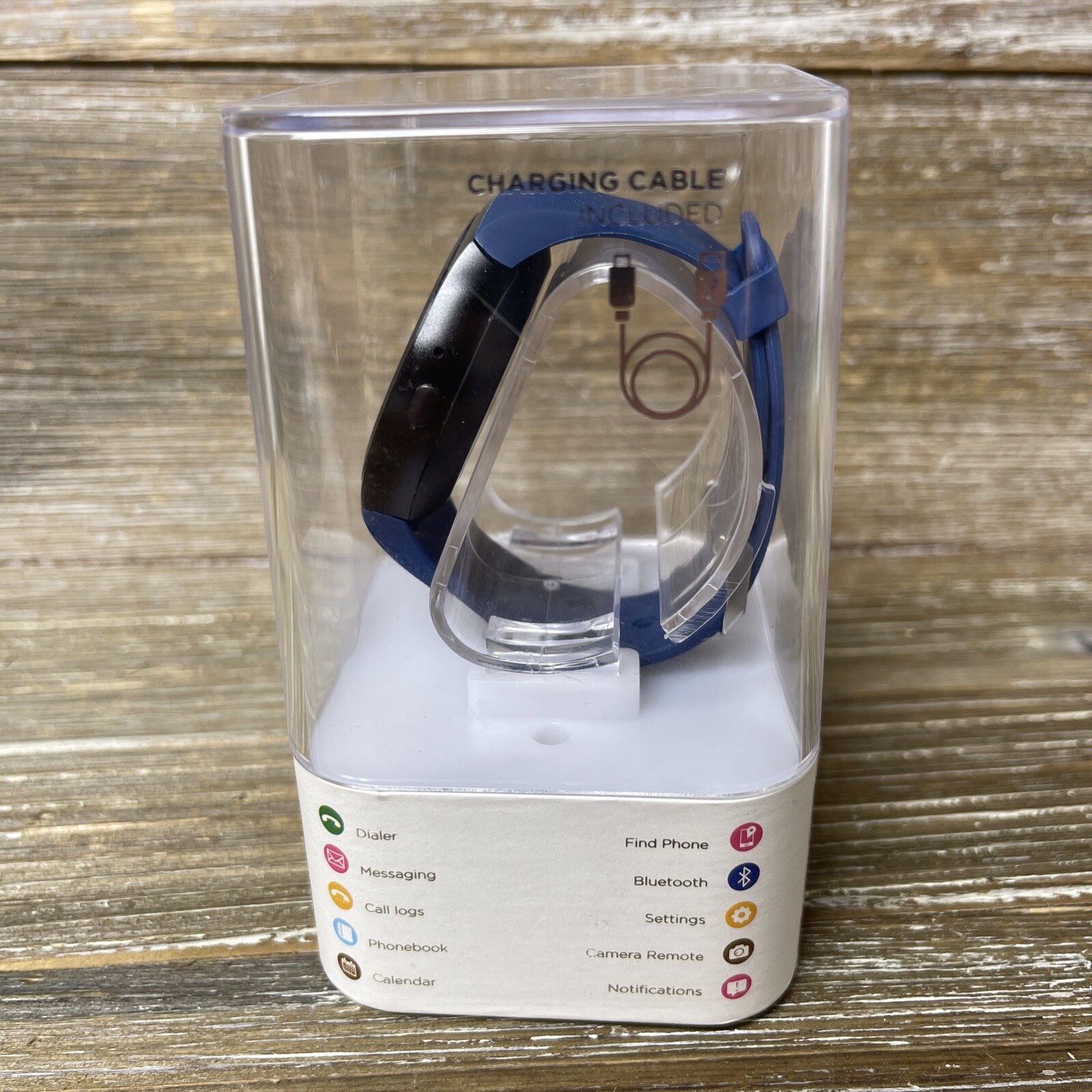New! iTouch Curve SmartWatch Android & iOS Compatible- Black & Navy Blue