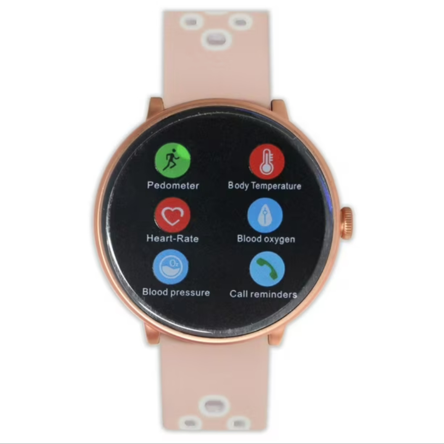 ITIME ITE4003RGBL ELITE Health and Fitness Body Temperature Smartwatch, Pink