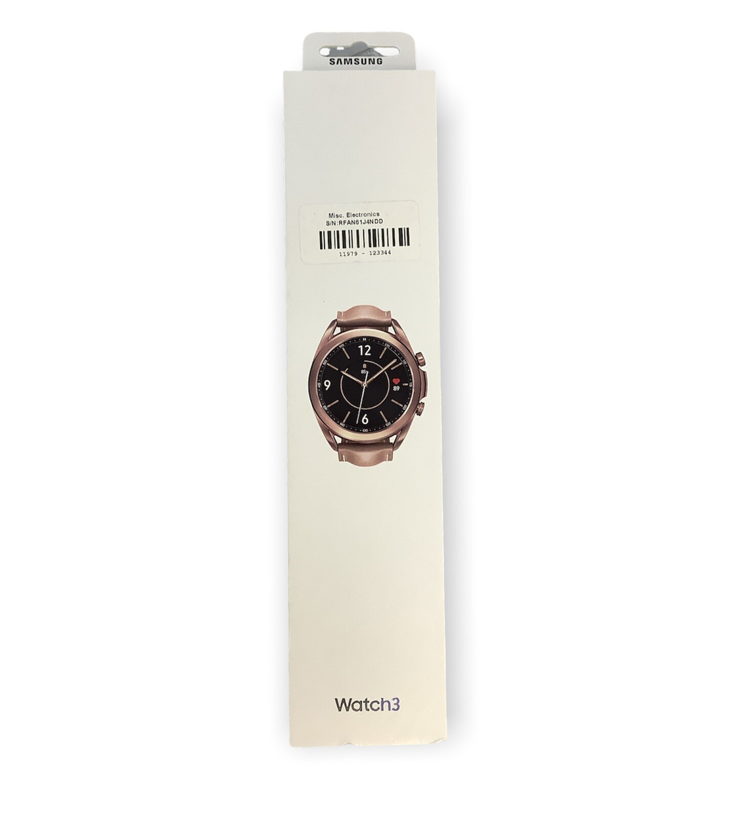 Samsung Galaxy Watch3 SM-R850 41mm Stainless Steel Case with Leather Strap -…