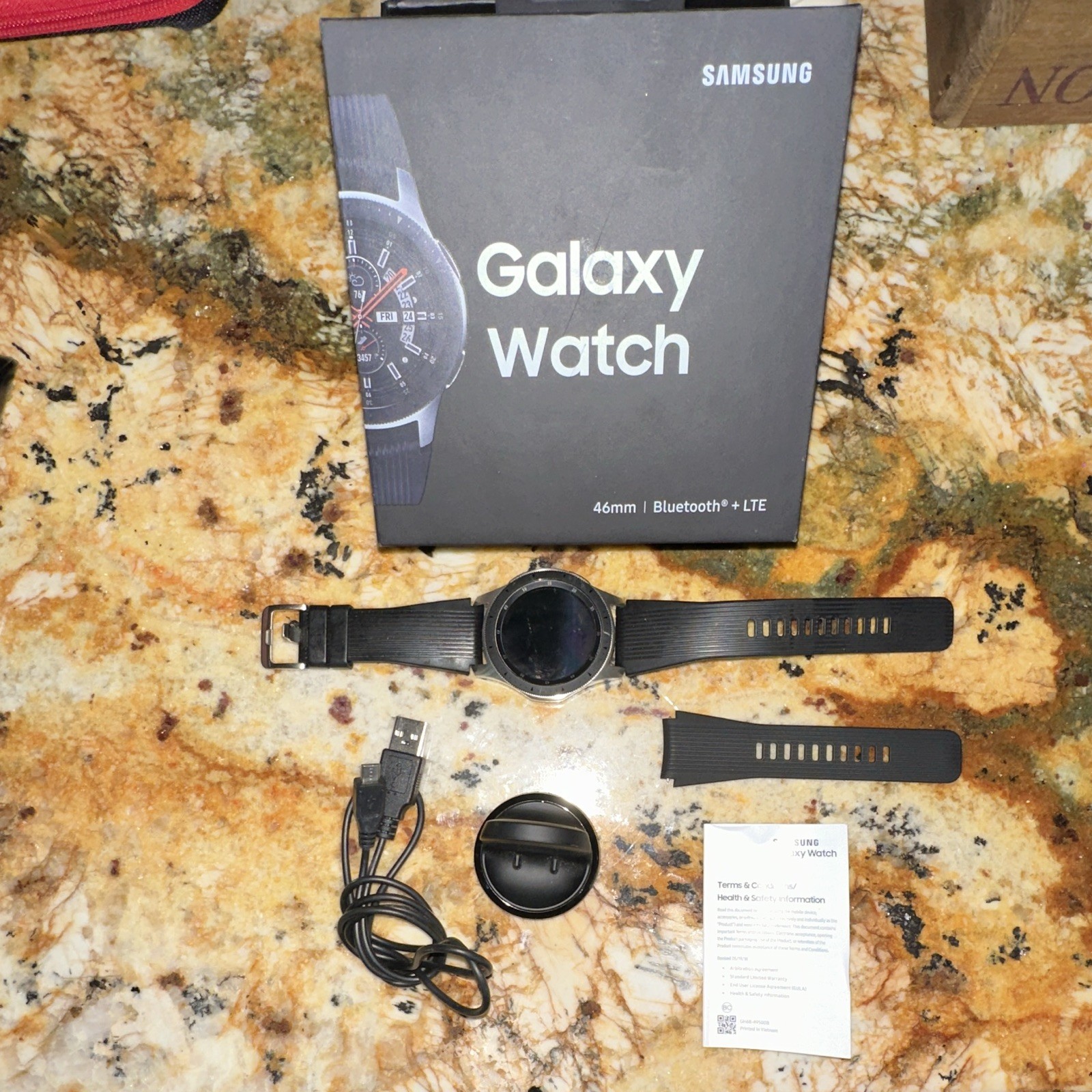 Samsung Galaxy Watch 46mm Silver Stainless Steel Verizon LTE GPS 4GB