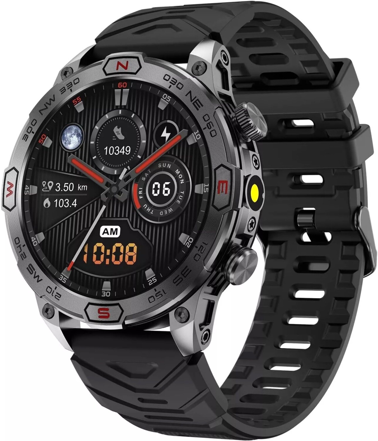 Smartwatch with BT Calling, Flashlight, and Altimeter for Fitness Tracking