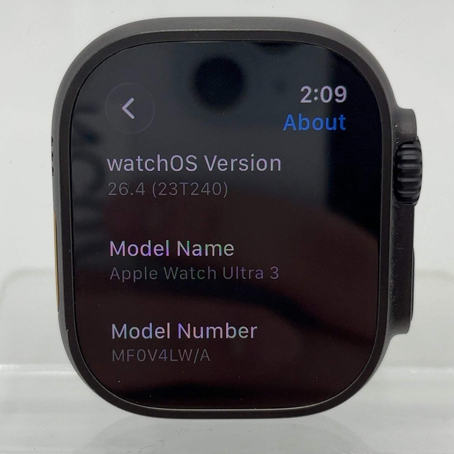 Unlocked Apple Watch Ultra 3 49MM Black Titanium MF0V4LW/A Face Only