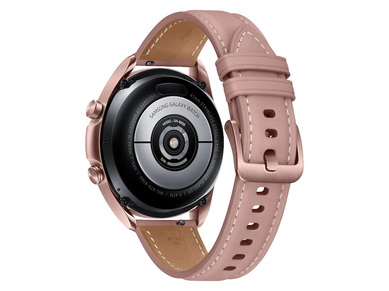 Samsung Galaxy Watch3 SM-R850 41mm Stainless Steel Case + Leather Strap – BRONZE
