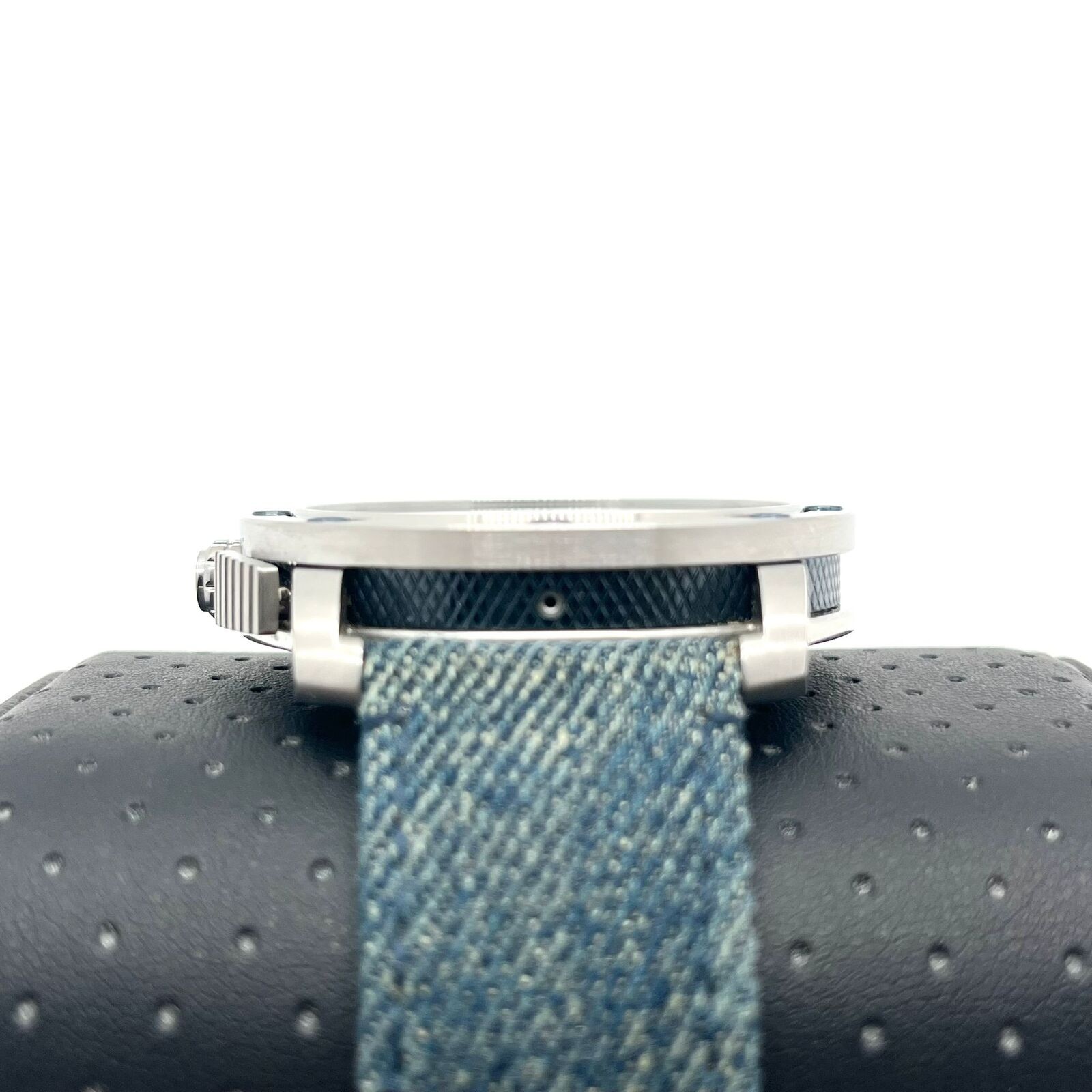 Diesel DW1001 Axial Stainless Steel Smartwatch with Denim Blue Strap