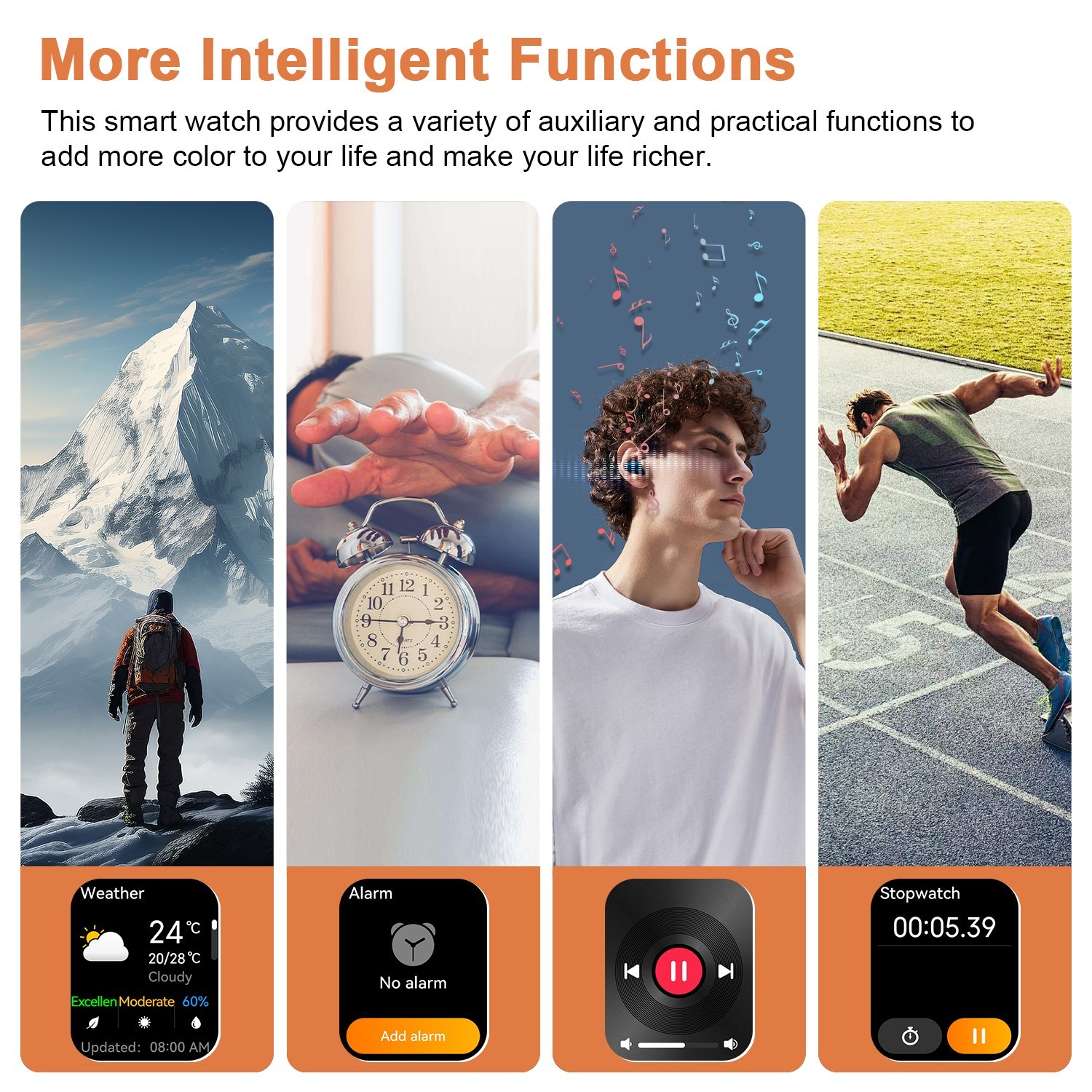 Military Smart Watch for Men(Call Receive/Dial)Rugged Tactical Fitness Tracker