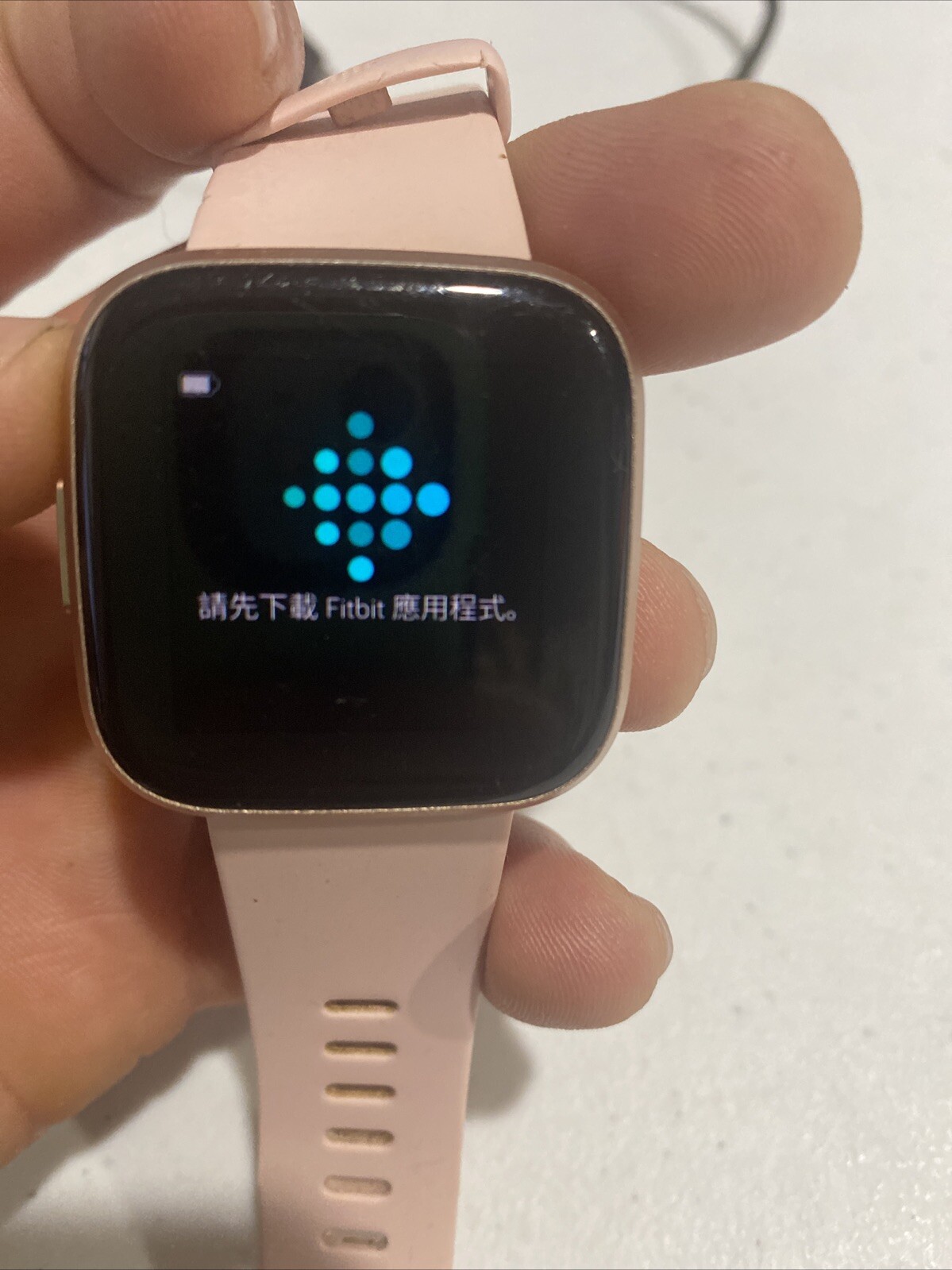 Fitbit Versa 2 Health & Fitness Smart Watch Copper Rose Pink Band FB507