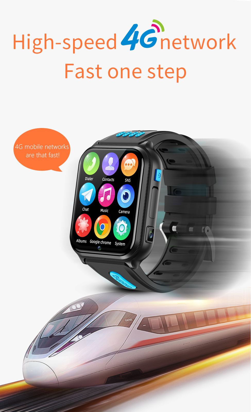 4G Kids Smart Watch Wifi Smartwatch with Two Way Call Video Calling for Boy Girl