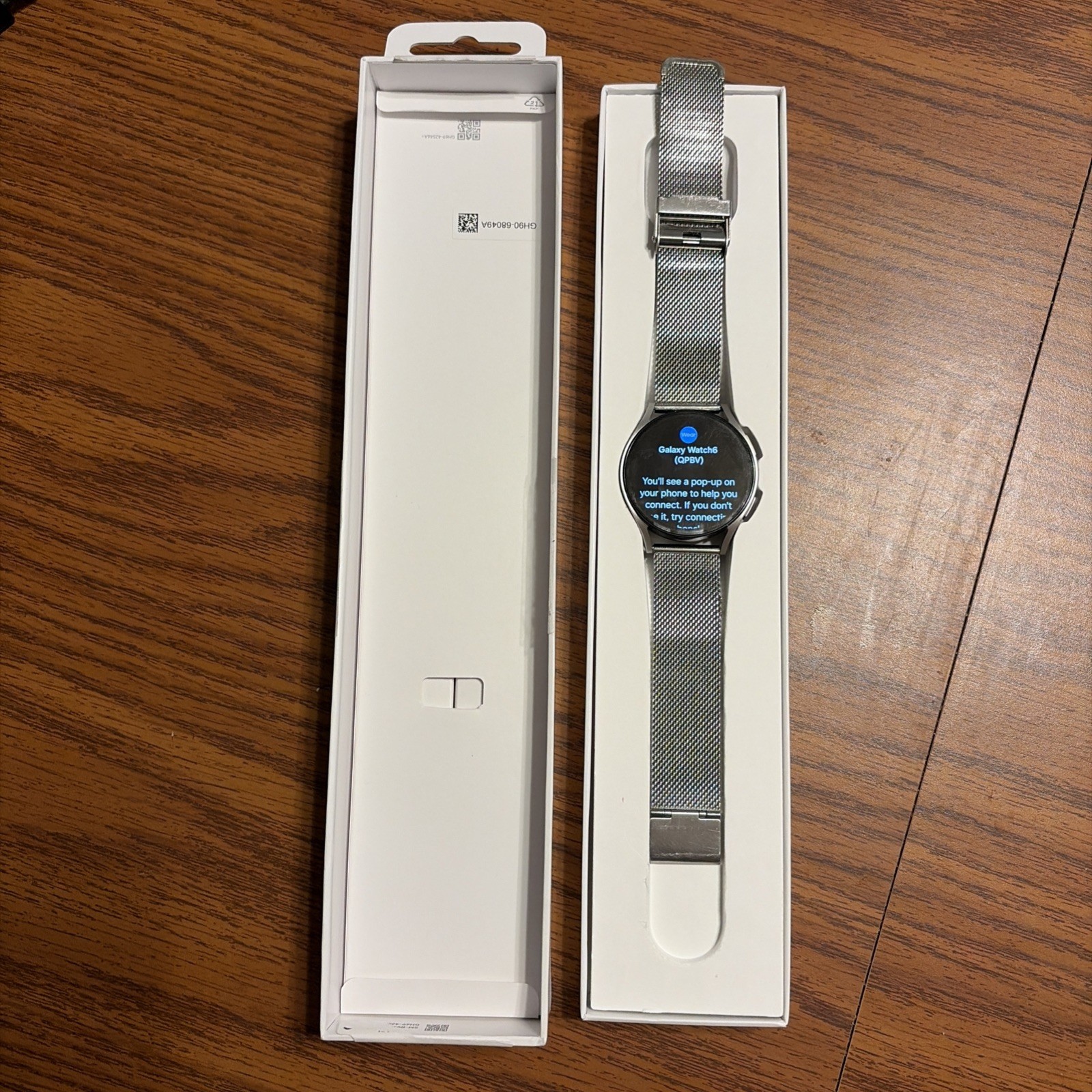 Samsung Galaxy Watch6 with Metal Band Silver LTE GPS SM-R935U