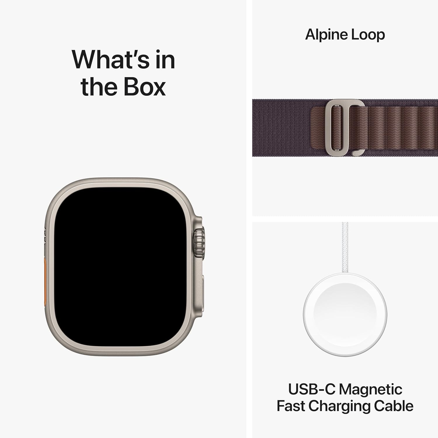Brand New Apple Watch Ultra 2 (GPS + LTE) 49MM Titanium Case Indigo Alpine Loop