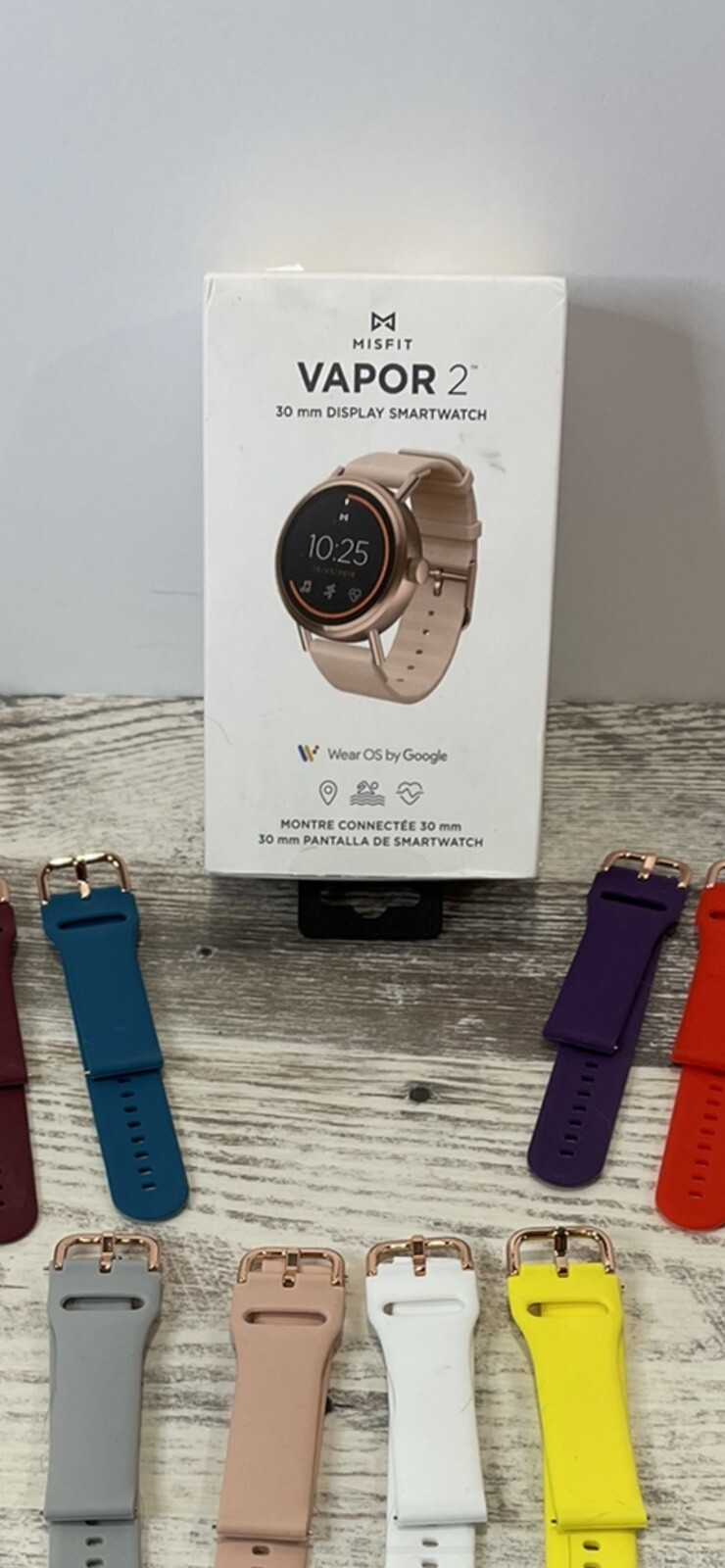 Misfit Vapor 2 30 MM Case w/ Sport Strap Smartwatch and Additional Bands