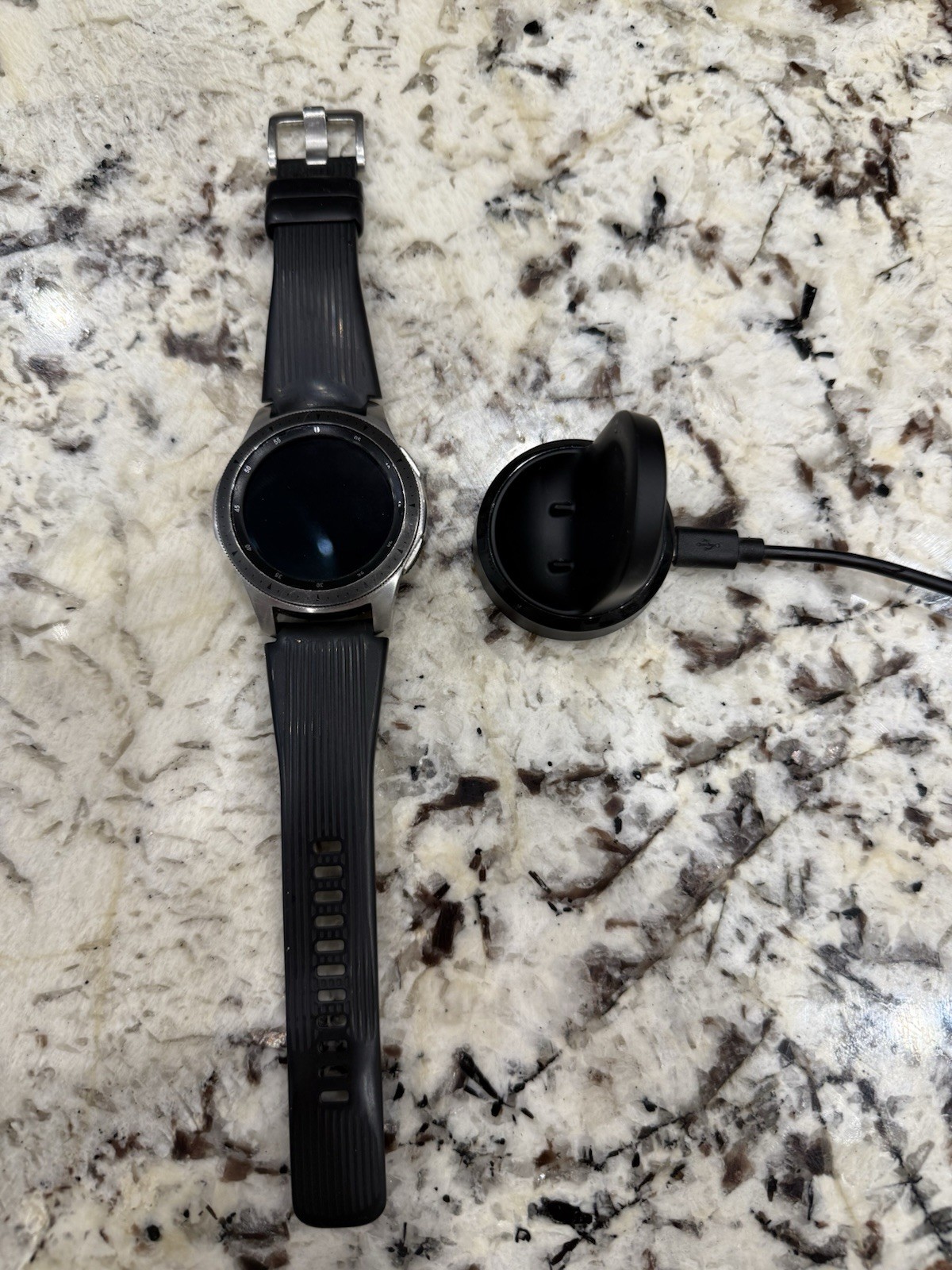 Samsung Galaxy Watch Sm-r800 46mm Silver Smartwatch Bluetooth WiFi