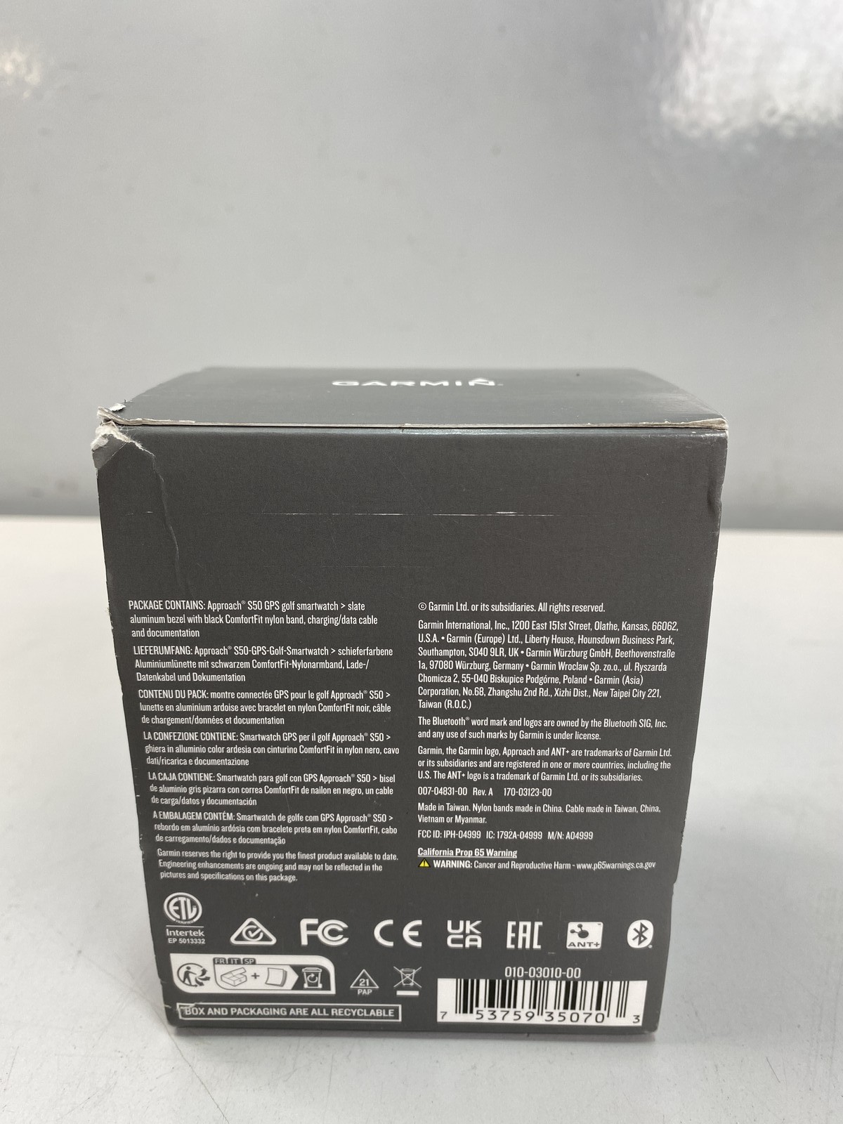 Garmin – Approach S50 GPS Golf Smartwatch 43mm Aluminum/Black