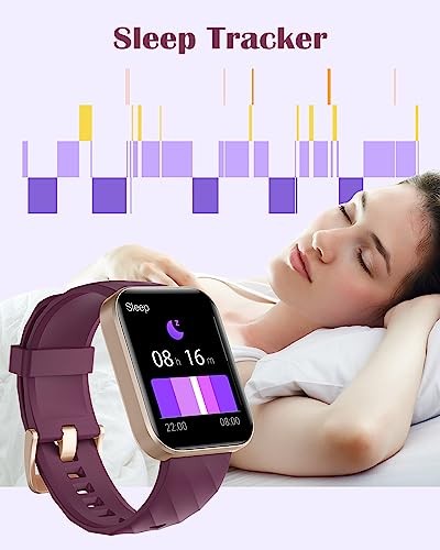 Smart Watches for Women Men (Answer/Make Calls) Compatible with Purple