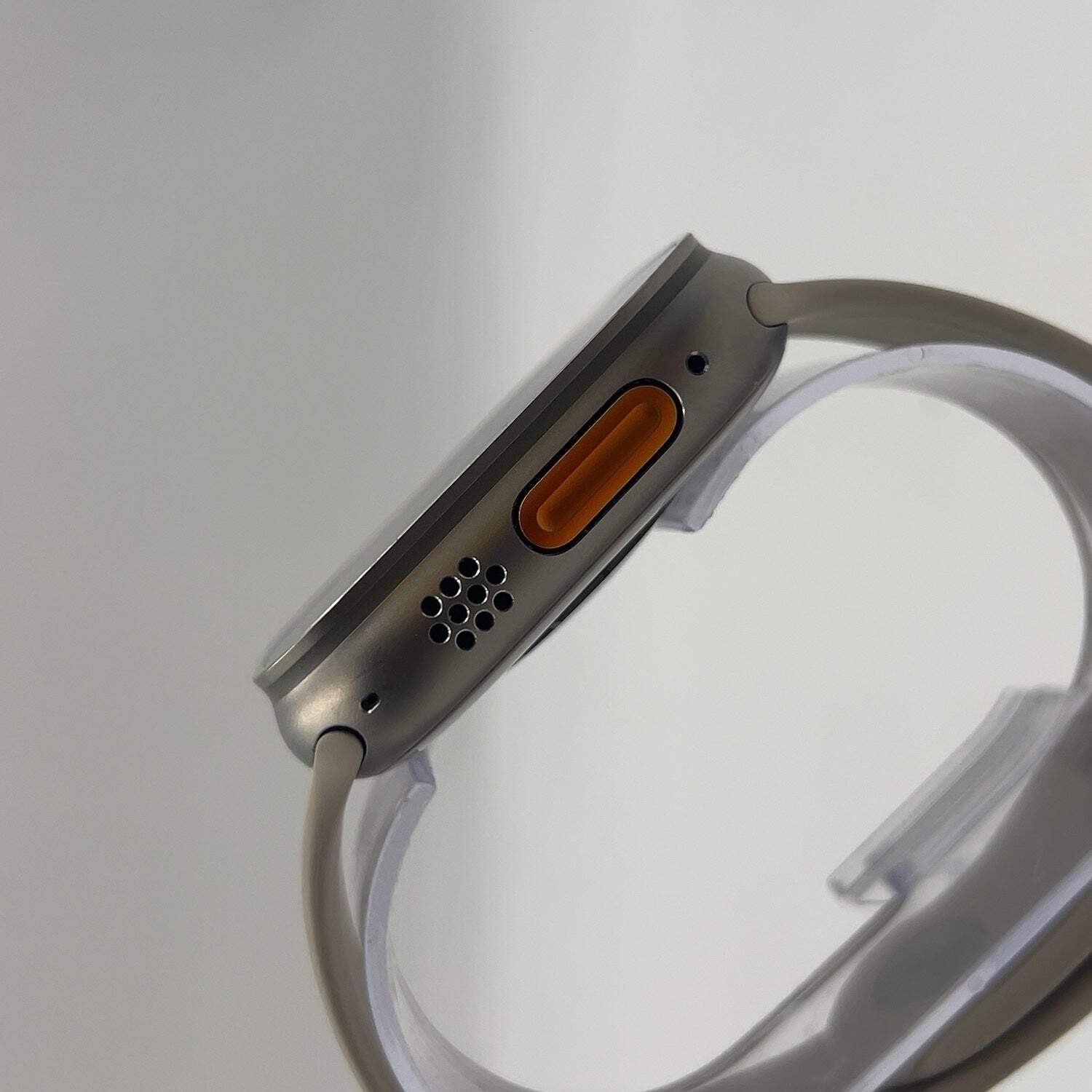 GPS Only Apple Watch Ultra 2 49MM Natural Titanium White Sport Band MREG3LL/A