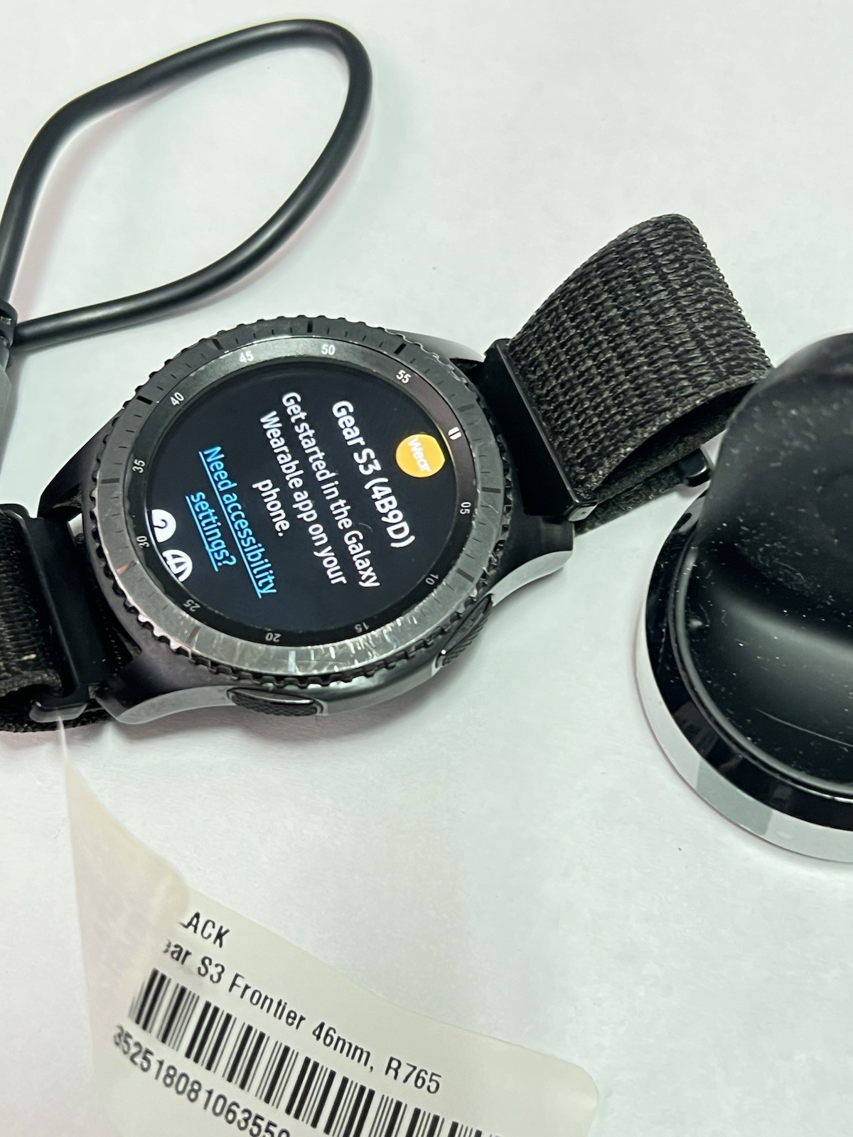 Samsung Gear S3 Frontier 46mm SM-R765 LTE Smartwatch – Black
