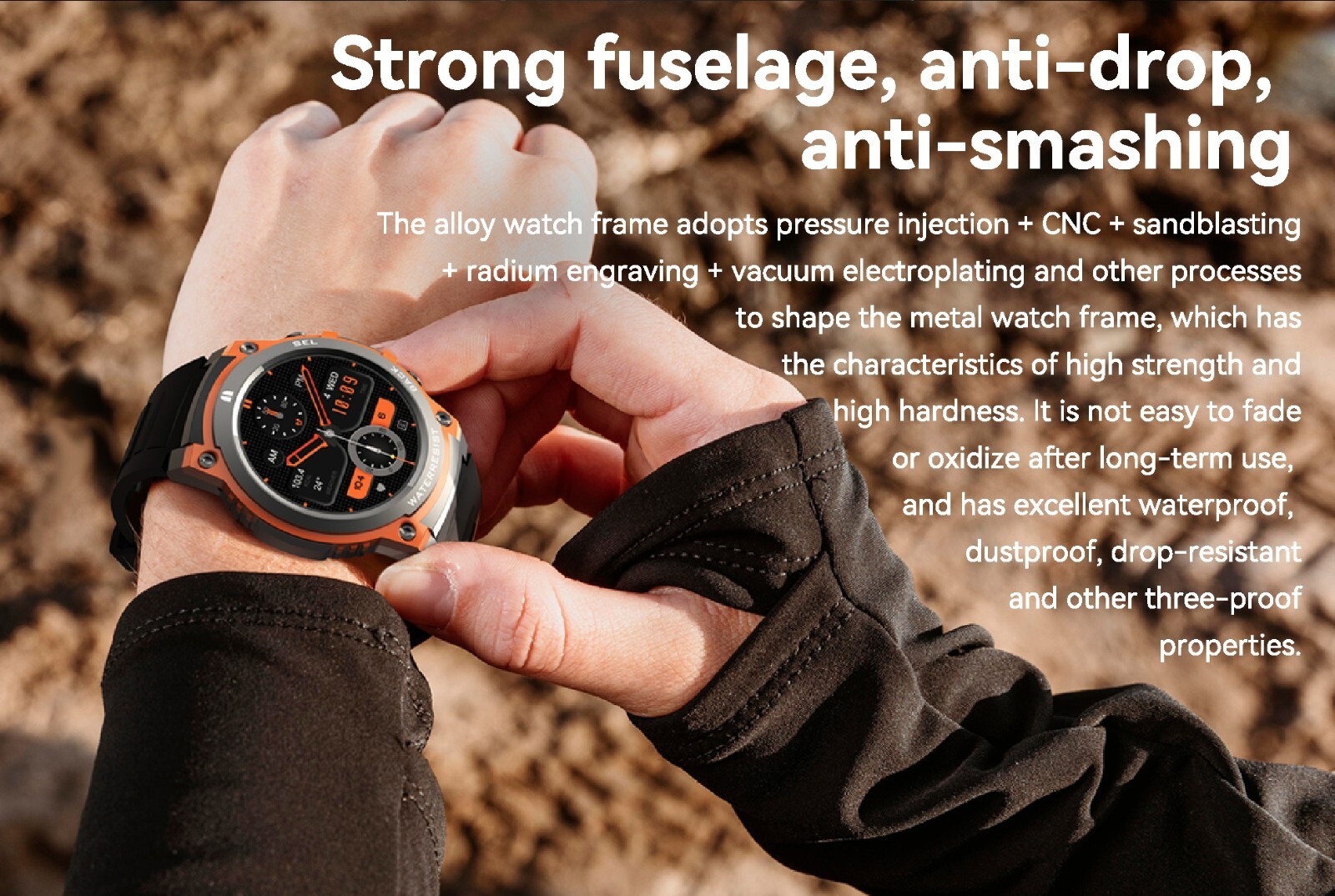DM55 Pulse AMOLED touchscreen Smart Watch for Men Women, 1.43″ IP68 Waterproof