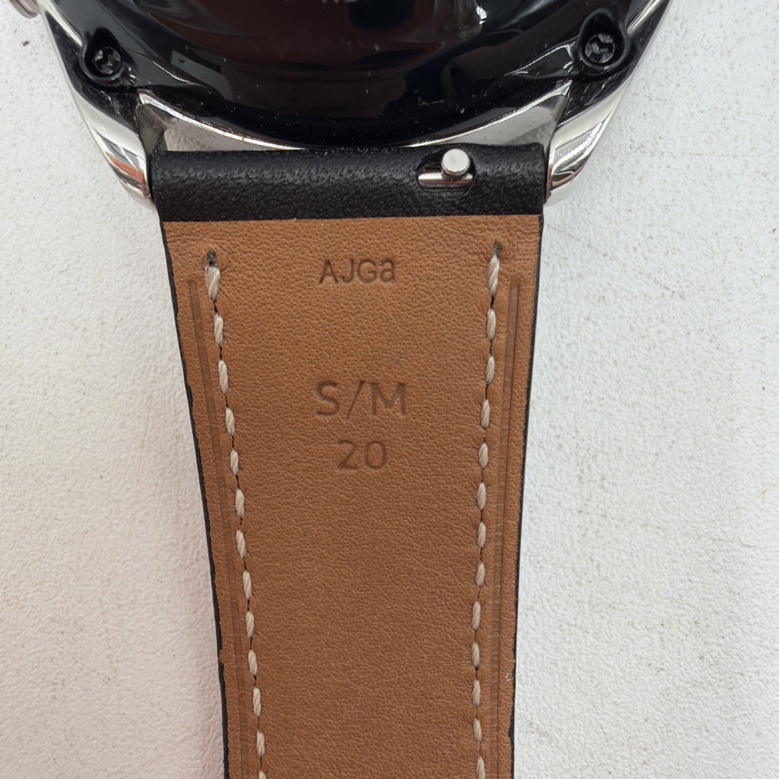 Samsung Galaxy Watch3 SM-R850 41mm Stainless Steel Black Leather GPS Tested