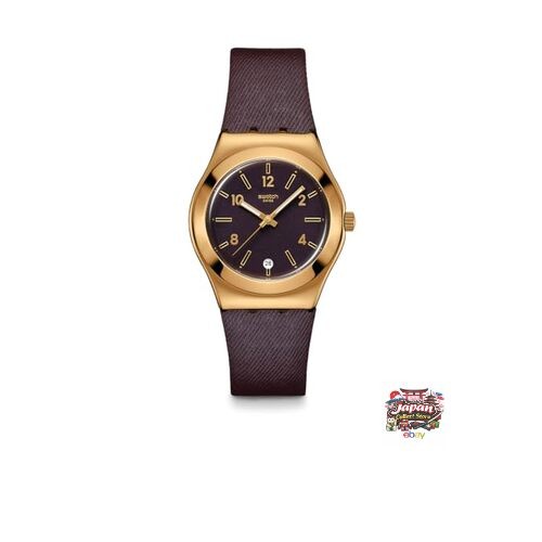 Swatch IRONY MEDIUM HEART OF BURGUNDY Wristwatch YLG413 Women’s Purple