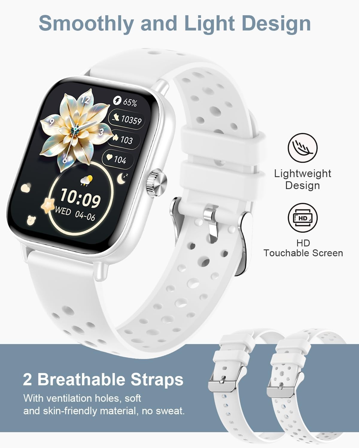 Smart Watch for Men & Women, 1.83” Fitness Tracker, AI Voice, Calls, 120+ Sports
