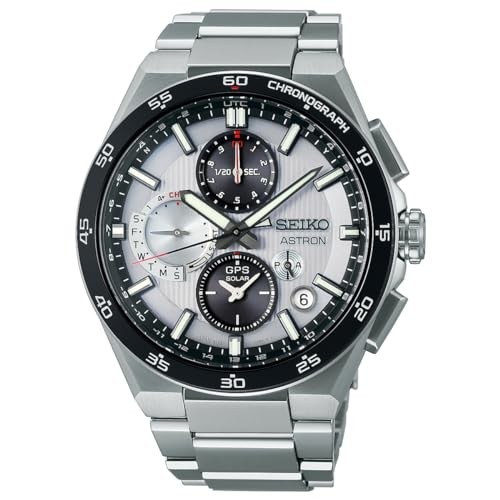 Seiko Astron SBXC153 GPS Nexter Dual Time Chronograph Titanium Men’s Watch NEW