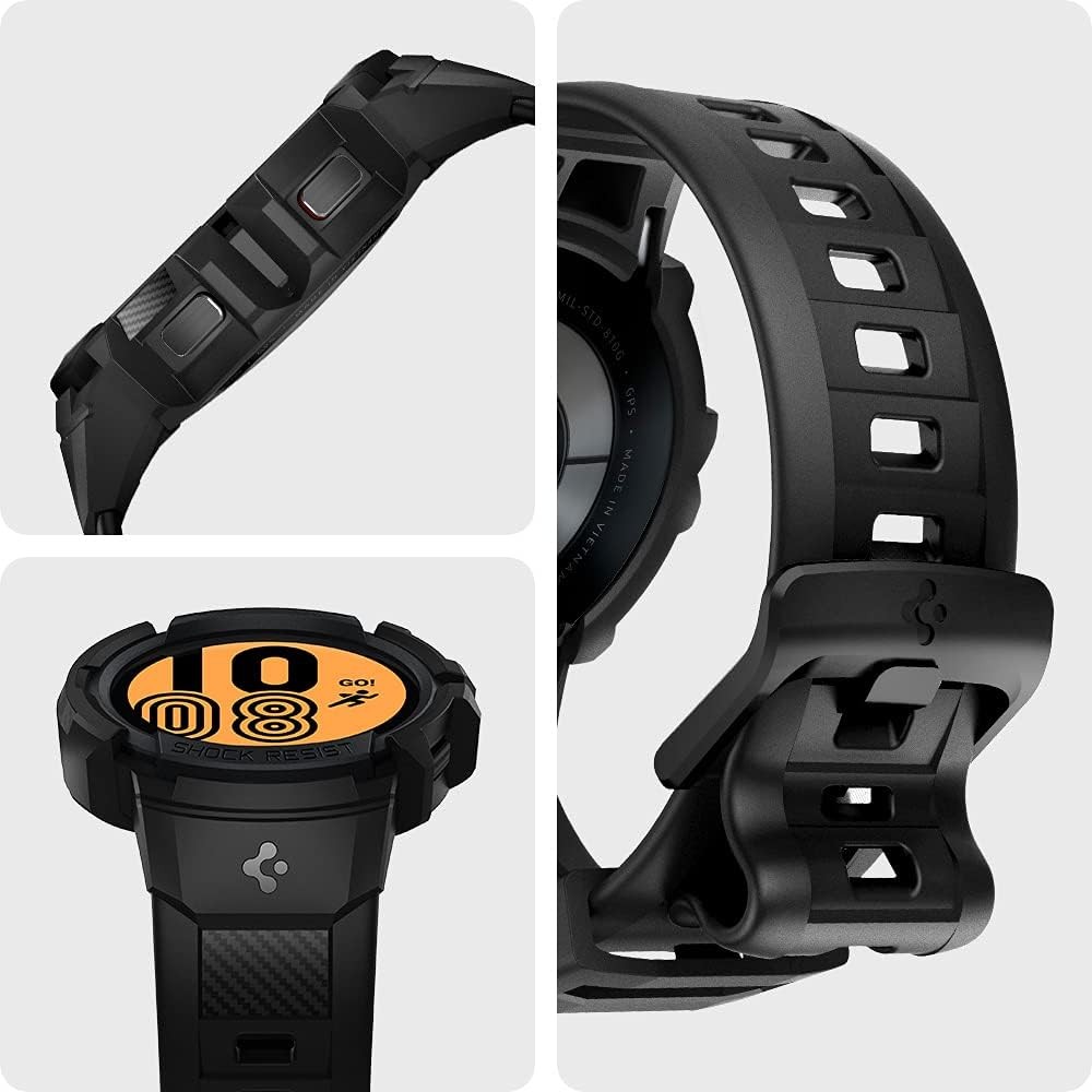Samsung Galaxy Watch FE (2024) & 5 40mm Black Rugged Armor Pro Case