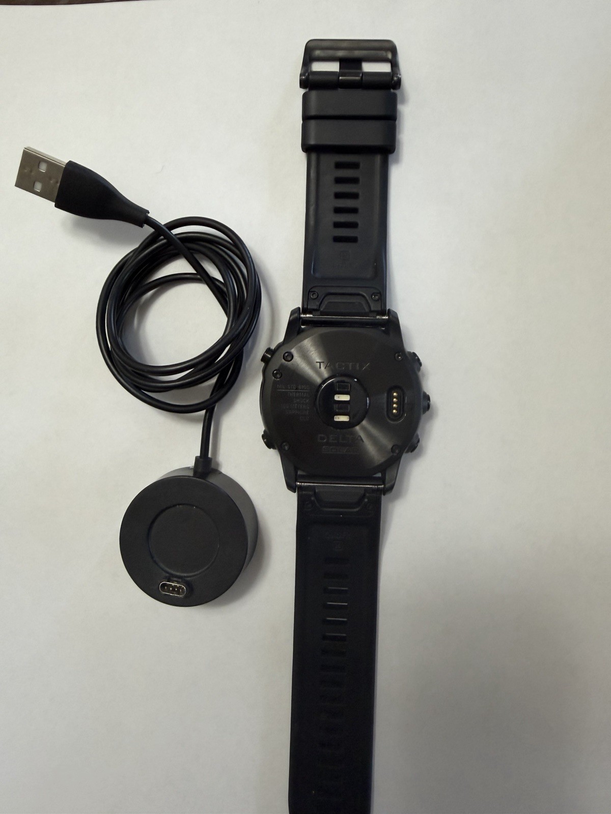 Garmin tactix Delta Solar GPS Watch 51mm Titanium, Black Ballistics