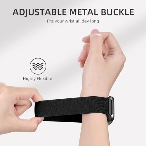 Stretchy Nylon Strap Compatible with Samsung Galaxy Fit 3 SM-R390 Elastic Loop B