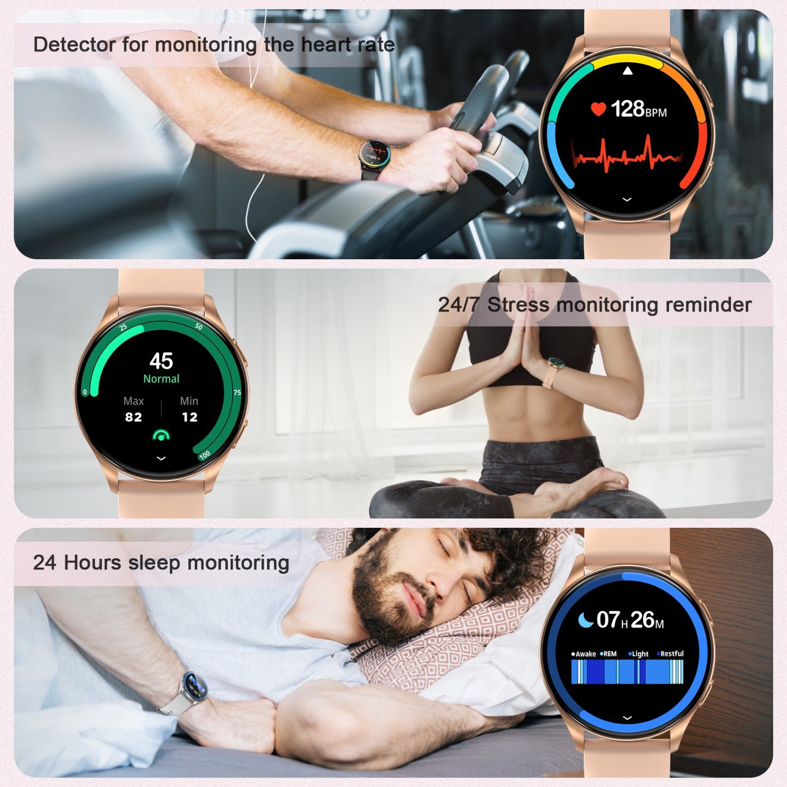 1.43” AMOLED Smart Watch for Women, Answer/Make Call Fitness Tracker Pedometer