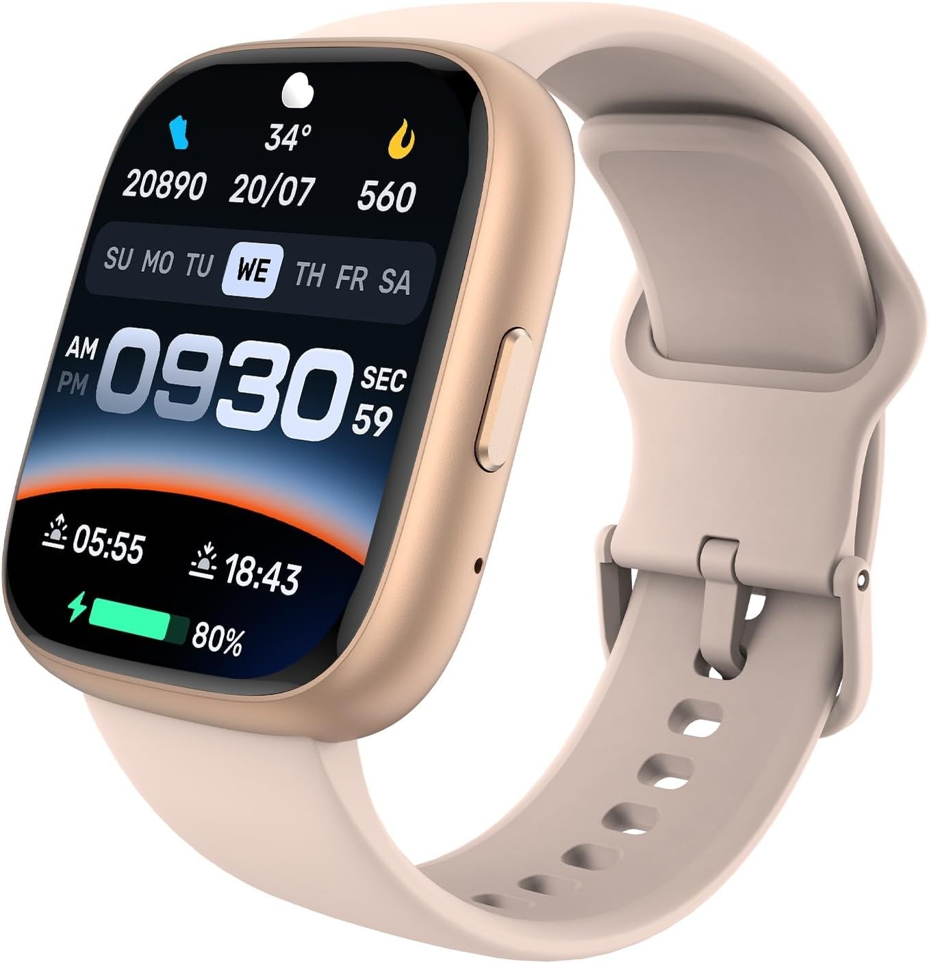Fitness Tracker Watch,Bluetooth Calling, 1.83″ HD Display, 100 Sports Modes