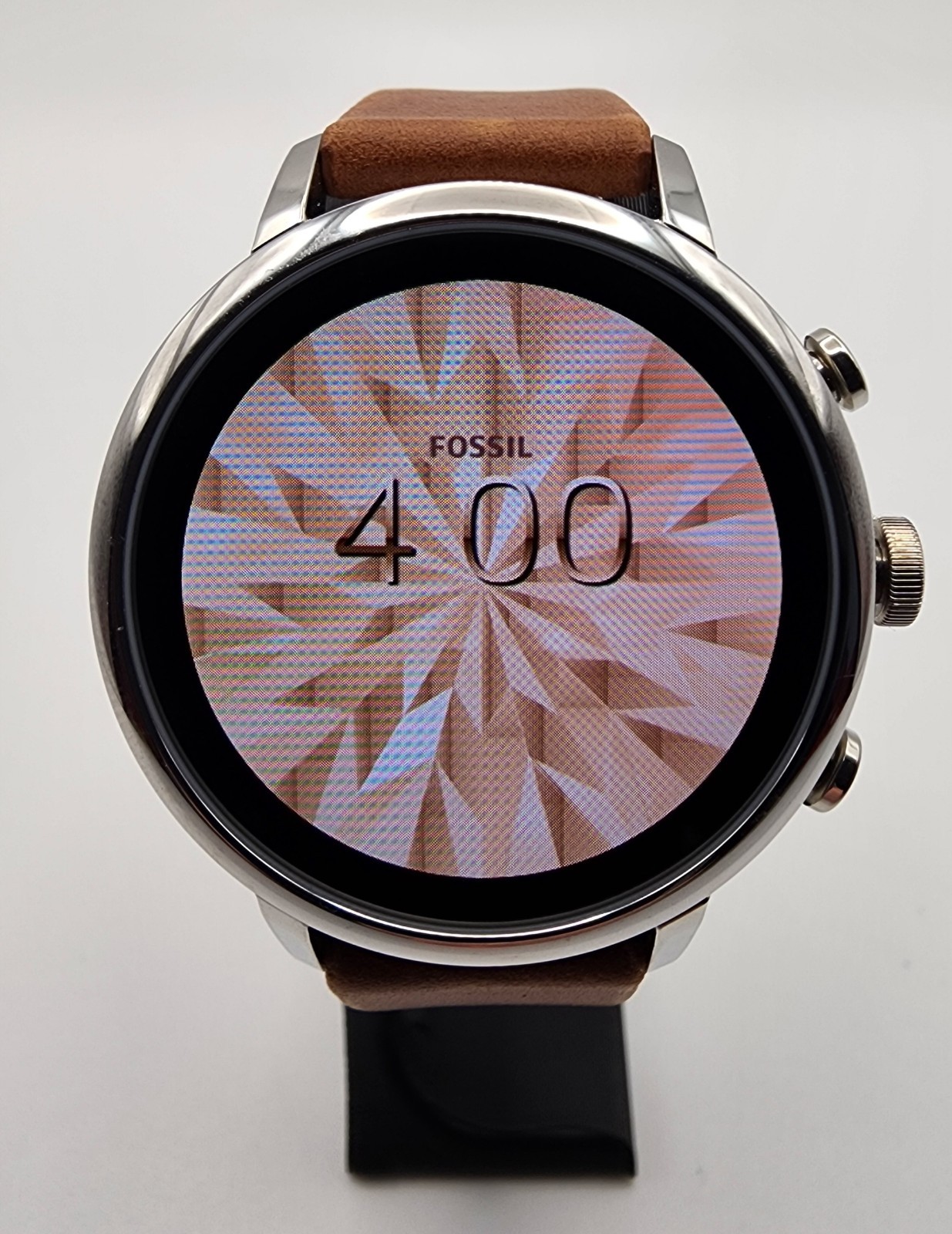 Fossil Q Venture HR FTW6014 Digital Smartwatch Brown Leather W/Chgr – New!